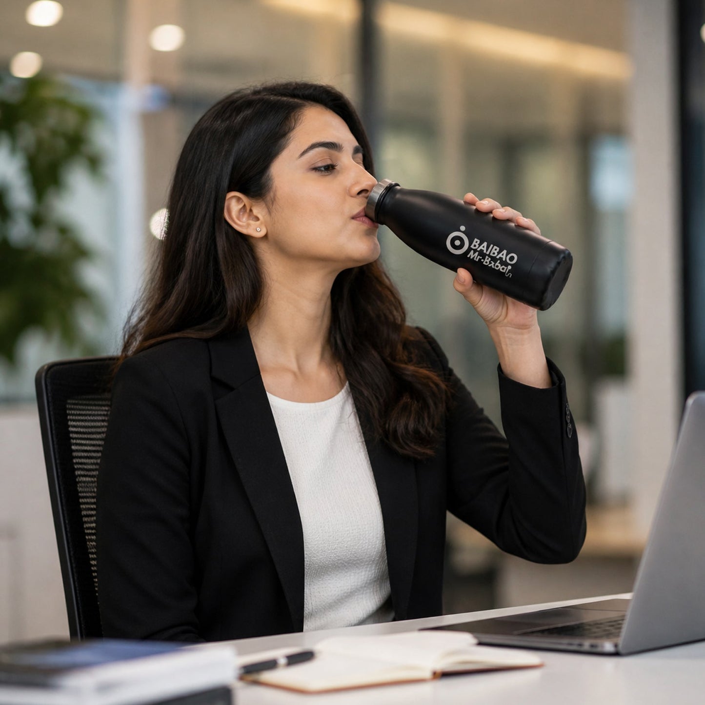 Thermal water bottle with secure leakproof lid