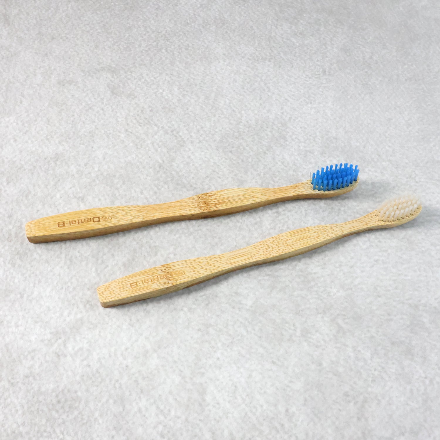 Bamboo toothbrush showcasing natural handle and bristles