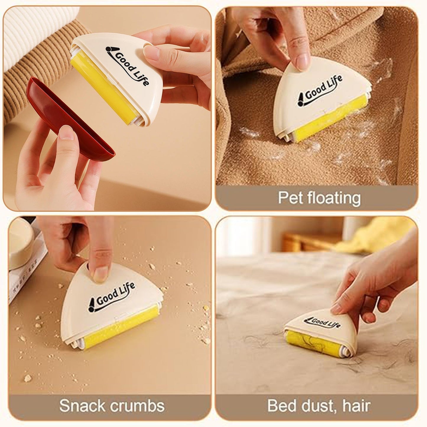 Reusable lint roller demonstrating washable feature