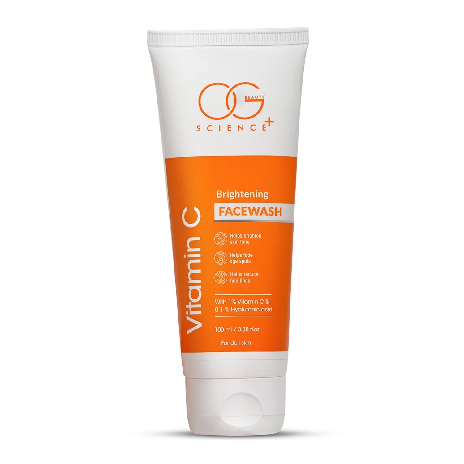 Ingredients list of OG Beauty Vitamin C facewash detailing key components