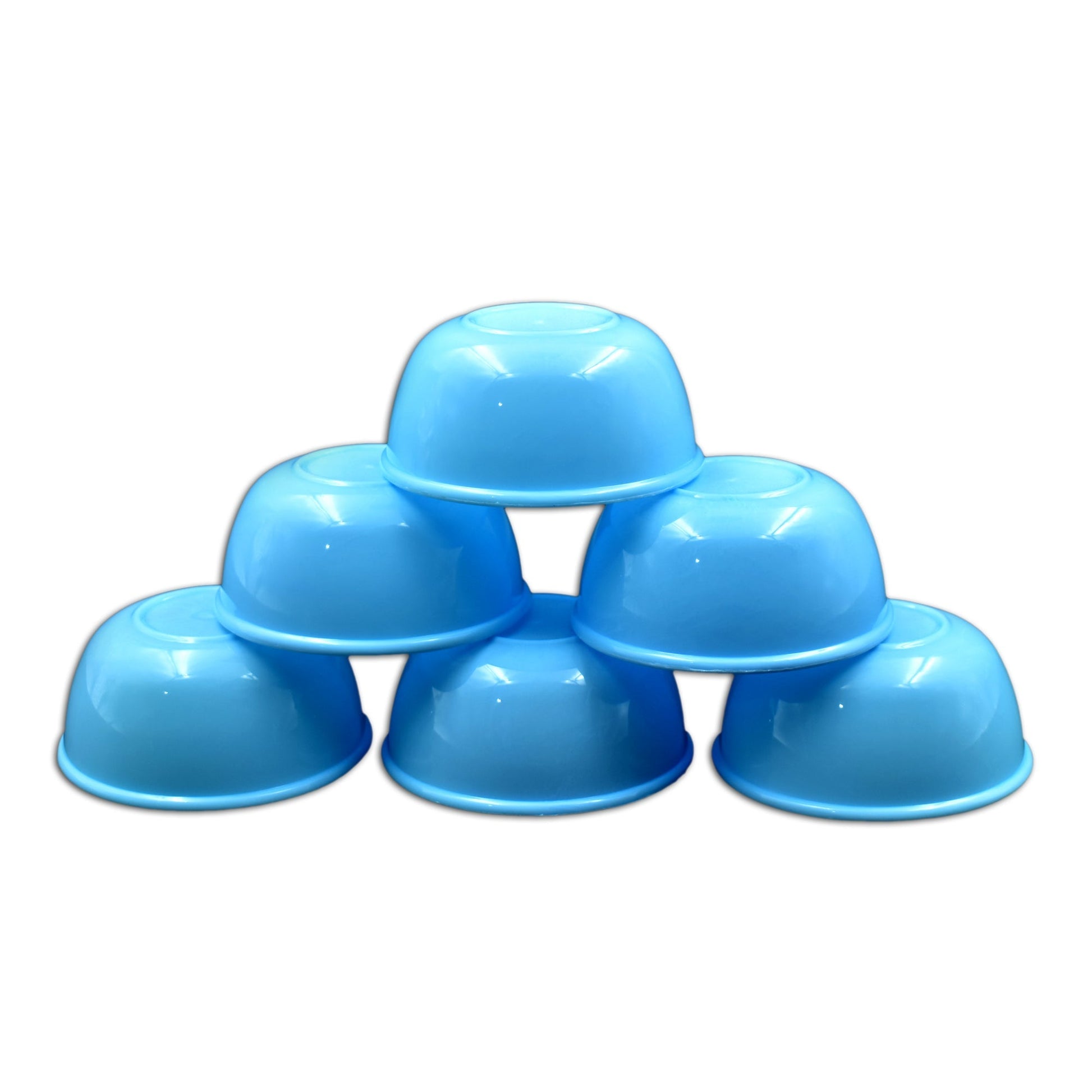 Close-up of a sturdy small plastic bowl, highlighting its quality.