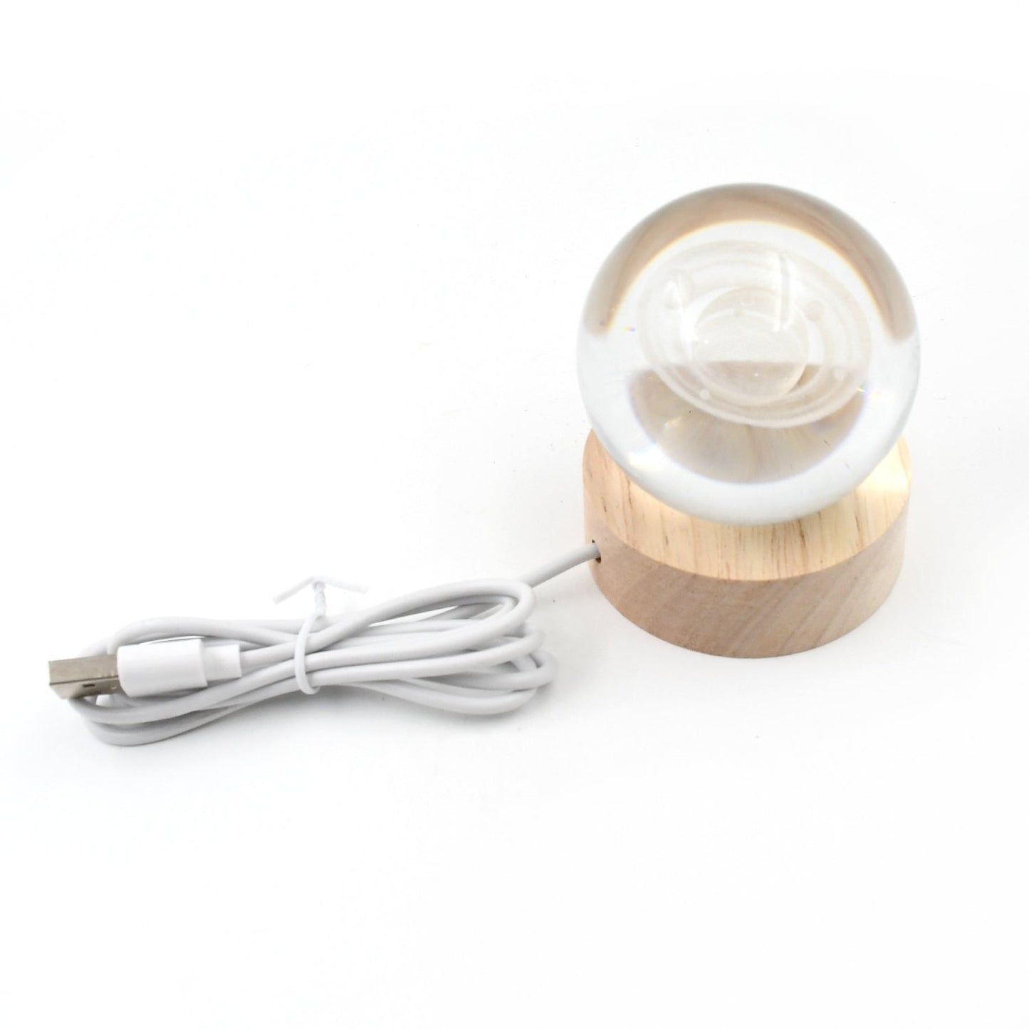 Astronaut 3D Crystal Lamp displayed as a modern home decor piece.
