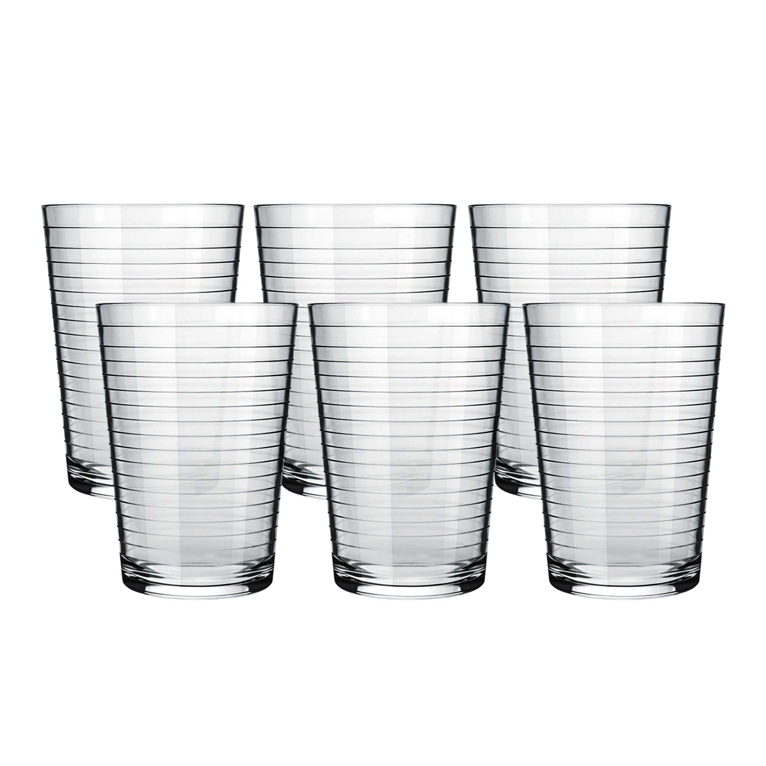 Side profile of break-resistant Plastic Ringo Glass 300ml tumbler