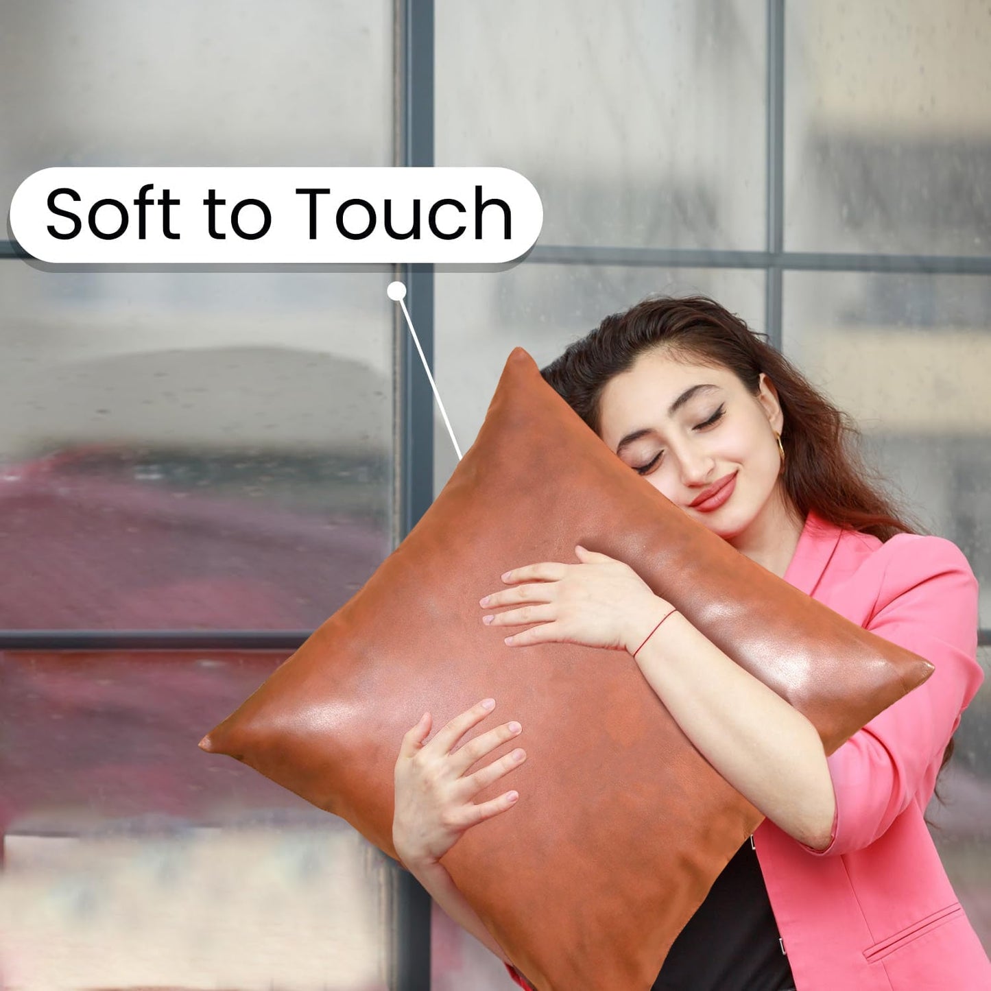 Pillow cover from  displayed on a chair, showcasing its versatile home decor use.