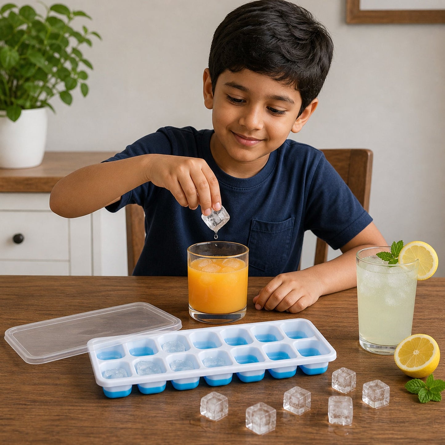 Mold tray used for making ice cubes and frozen treats