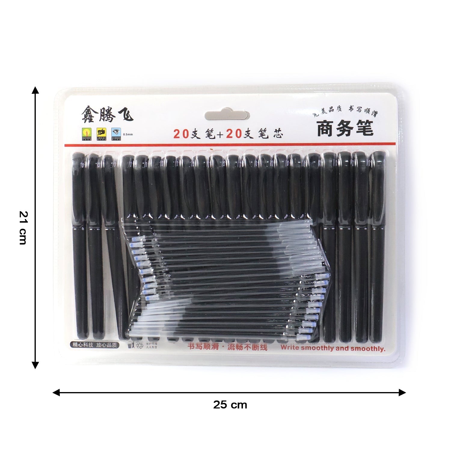 Close-up image displaying the ink refill mechanism of the black marker pen