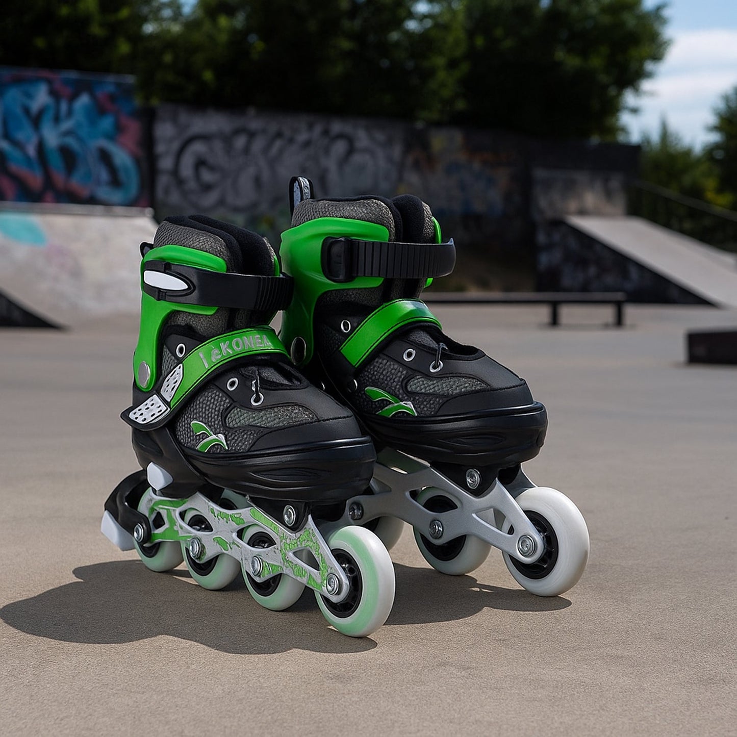 Roller boots featuring adjustable sizing for growing feet