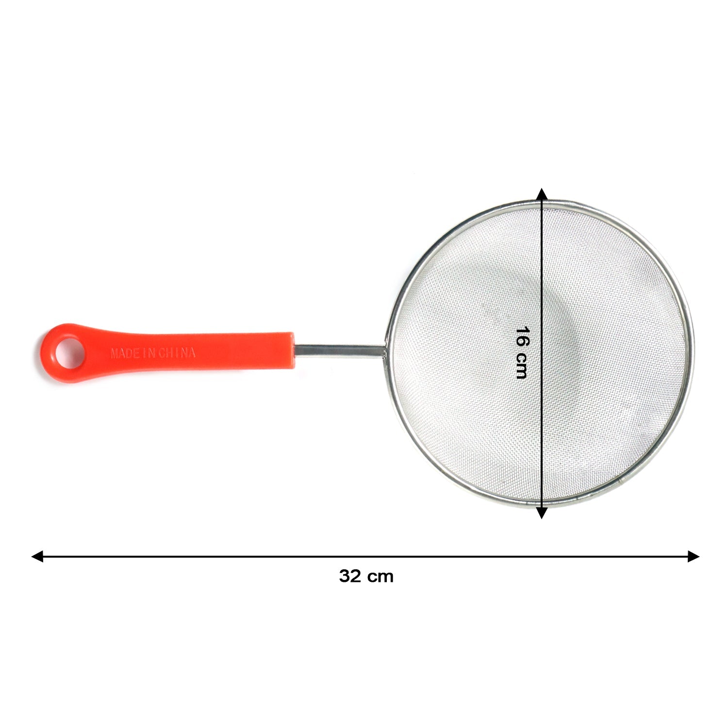 Medium size kitchen strainer showing fine mesh detail