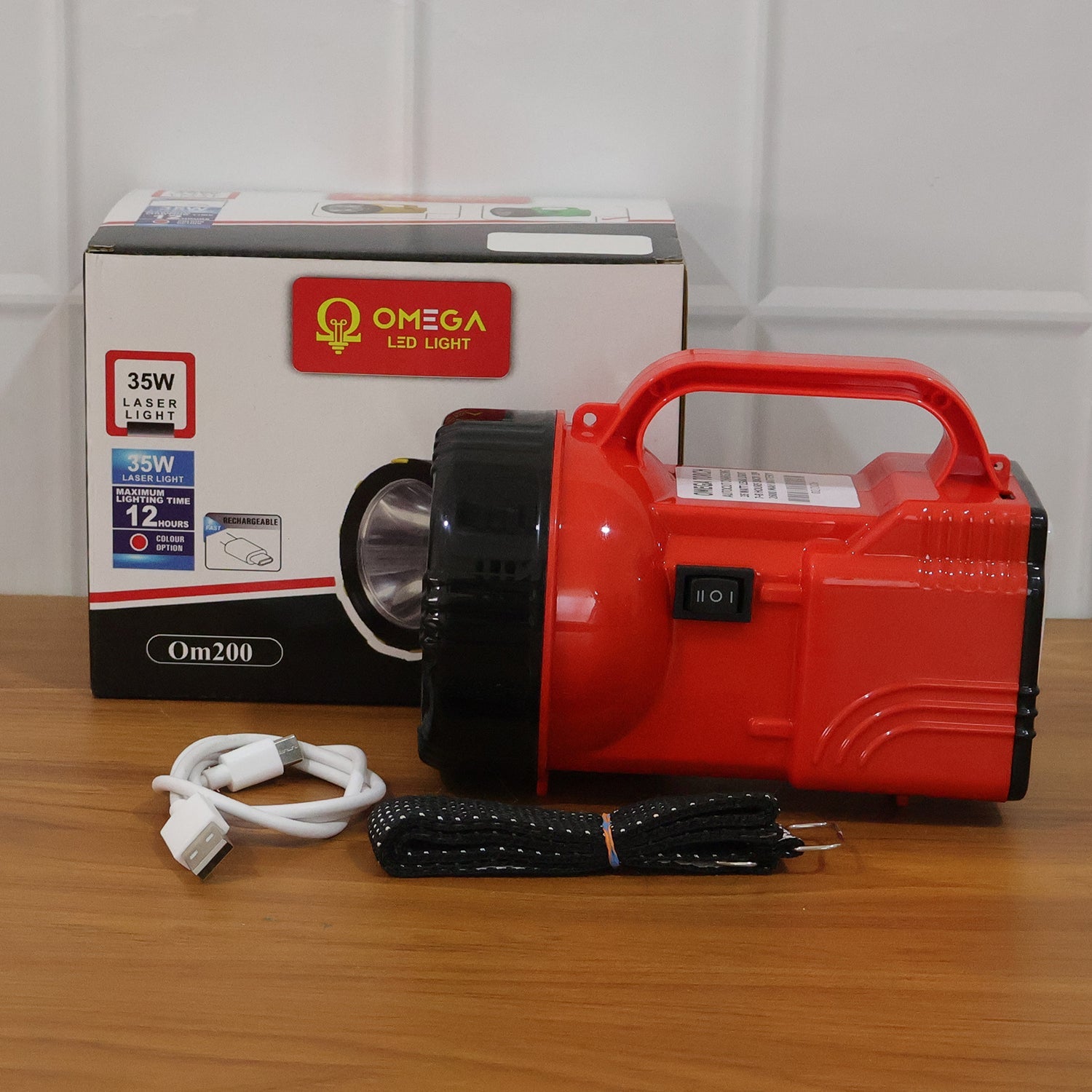 On/off switch of OMEGA Emergency Torch