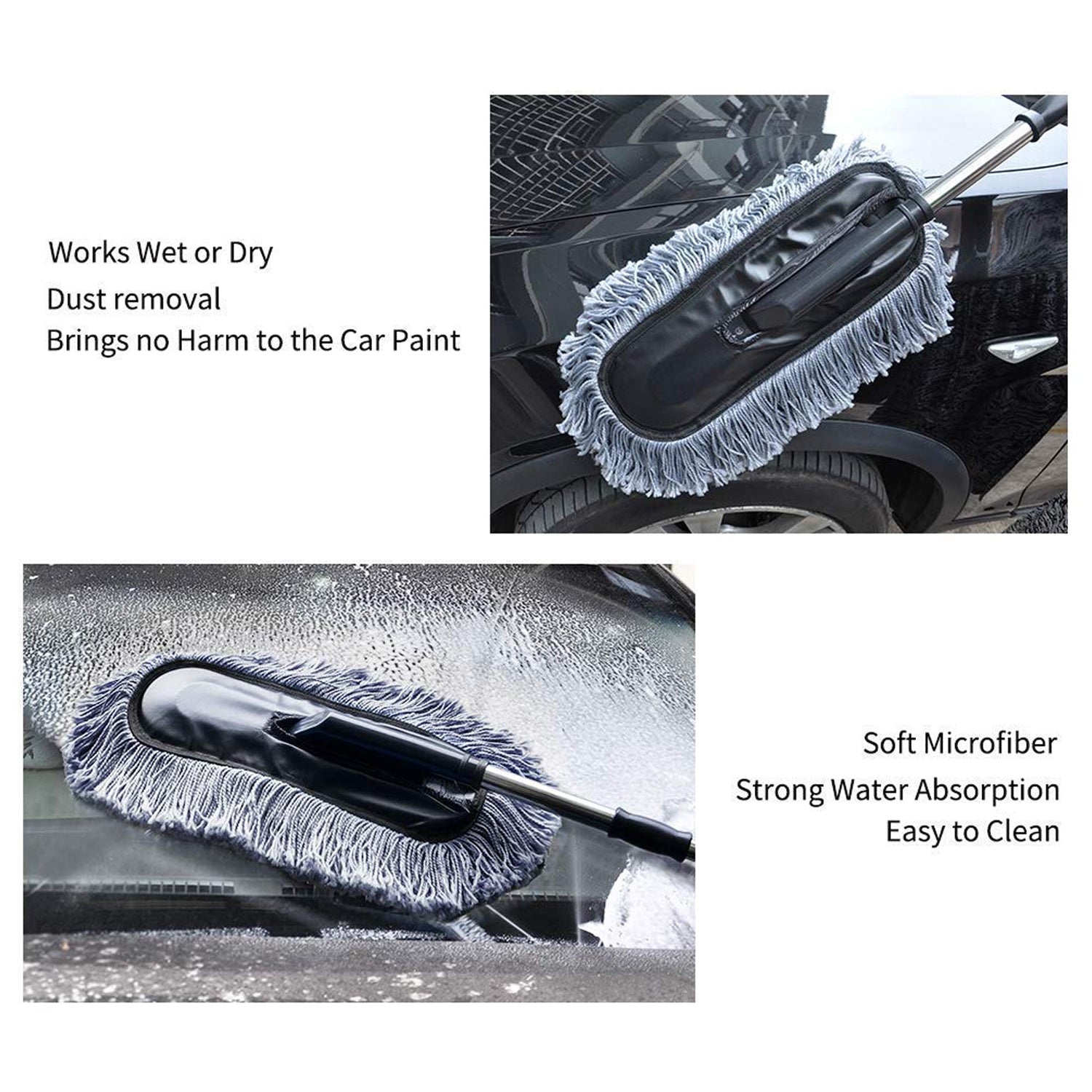 The versatile Car Dust Brush, an essential tool for thorough and detailed car interior cleaning.