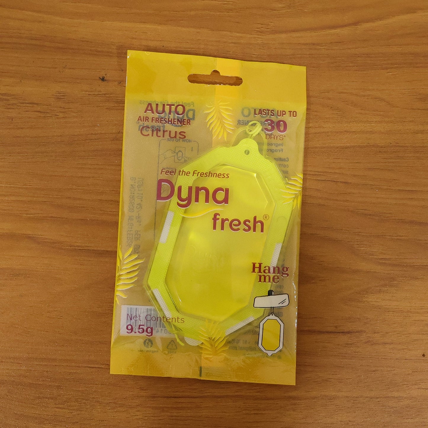 Multiple citrus gel air fresheners stacked