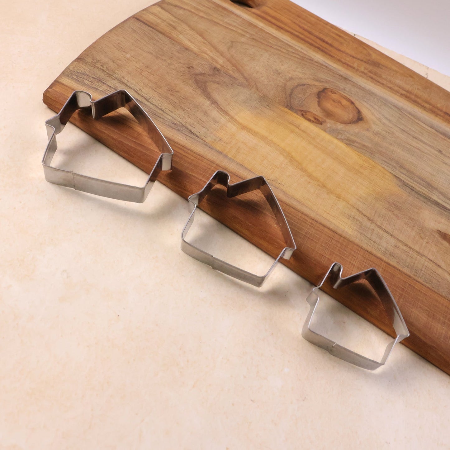 Reusable stainless steel bakery shape cutters for creative baking projects