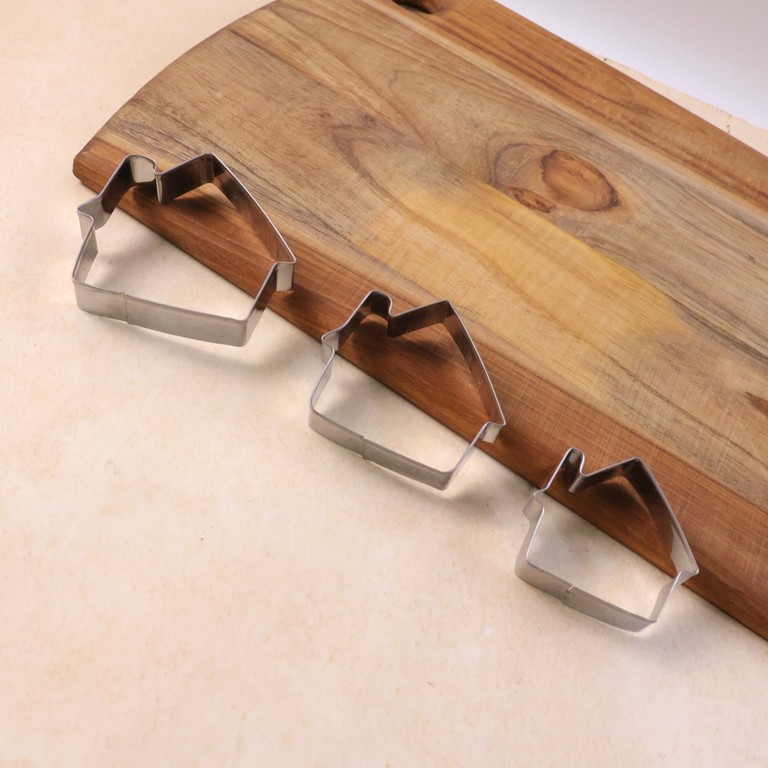 Reusable stainless steel bakery shape cutters for creative baking projects