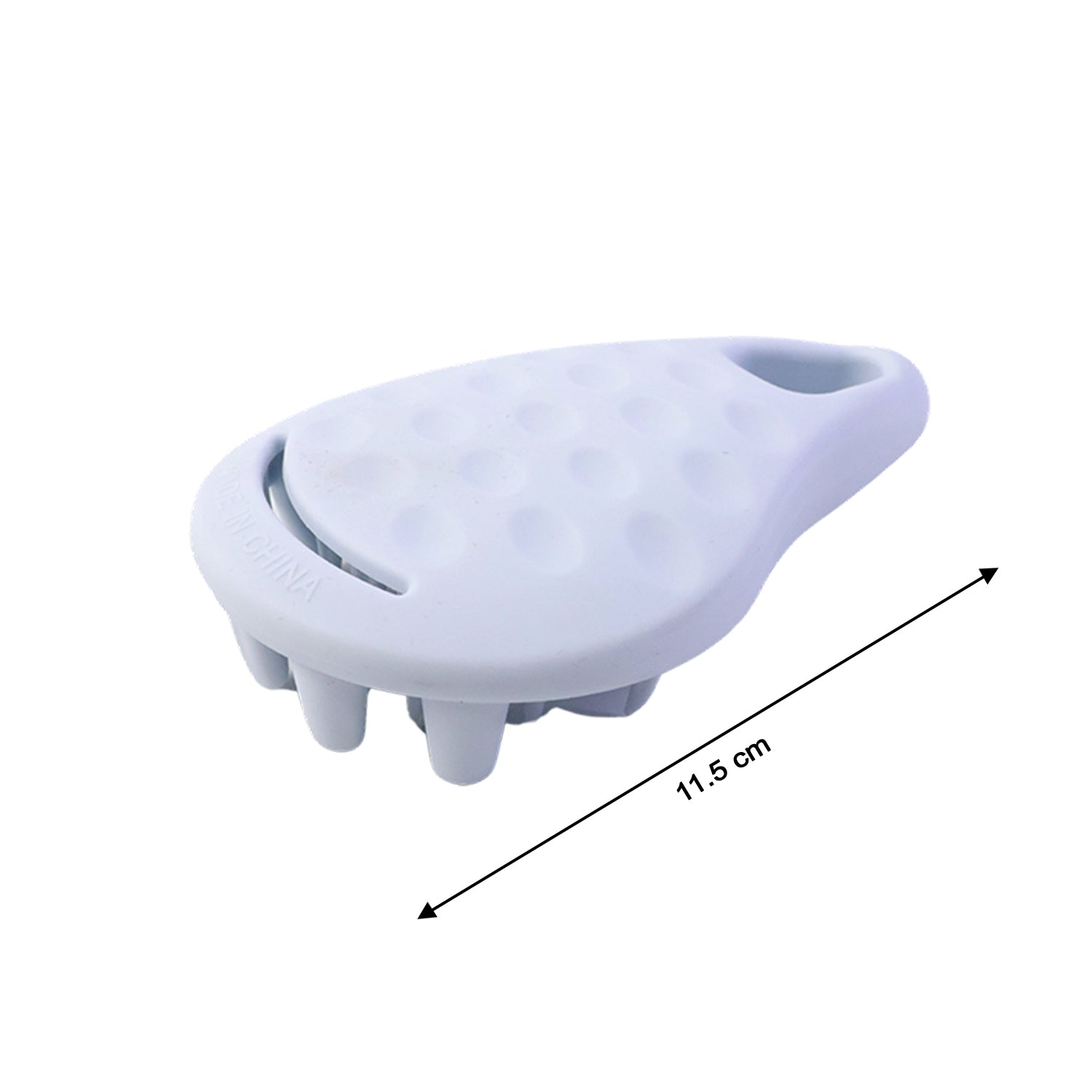 Deep cleansing scalp massage tool with silicone bristles