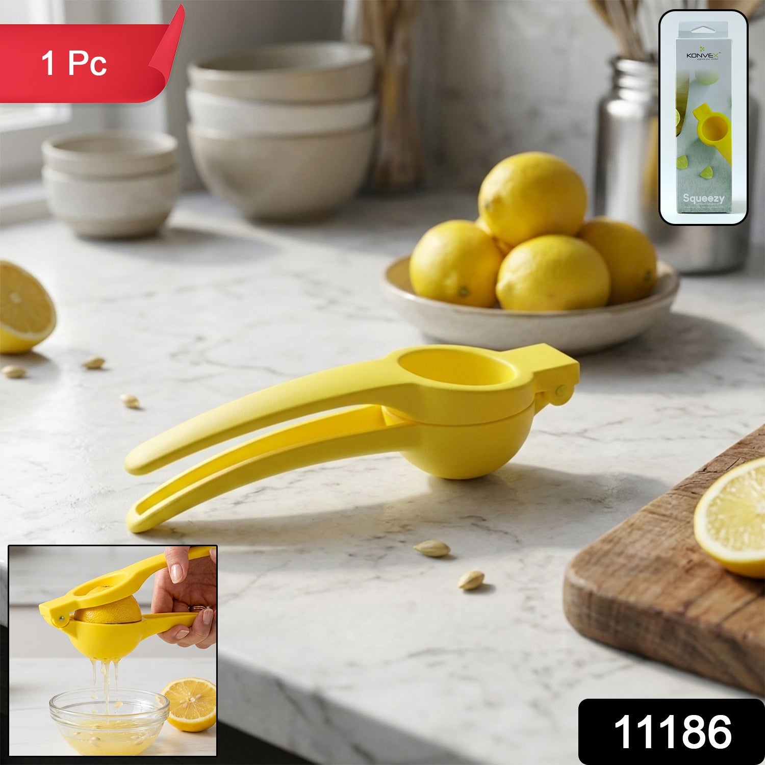 Manual lemon juice extractor kitchen tool for citrus fruits