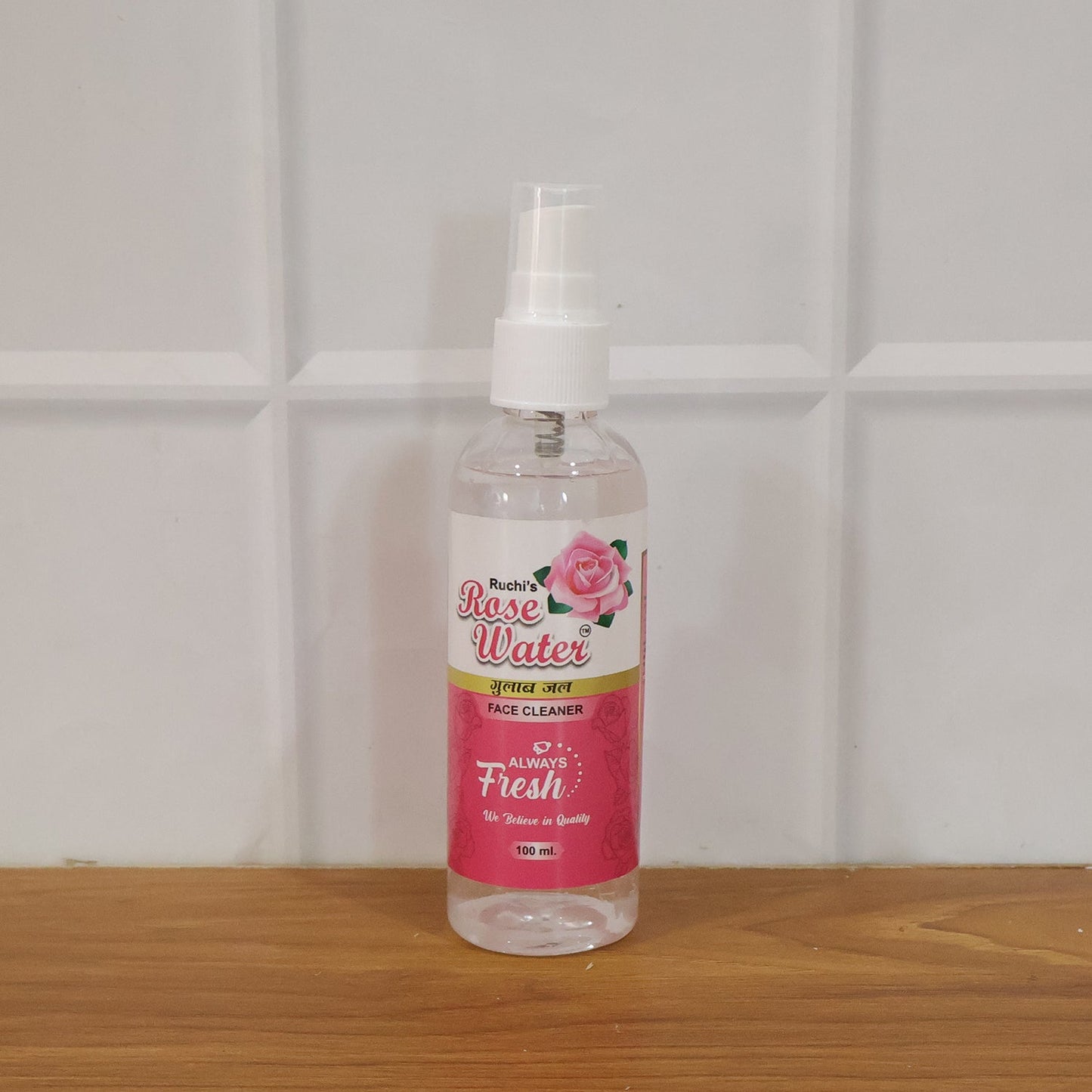Organic rose water skin mist for daily use