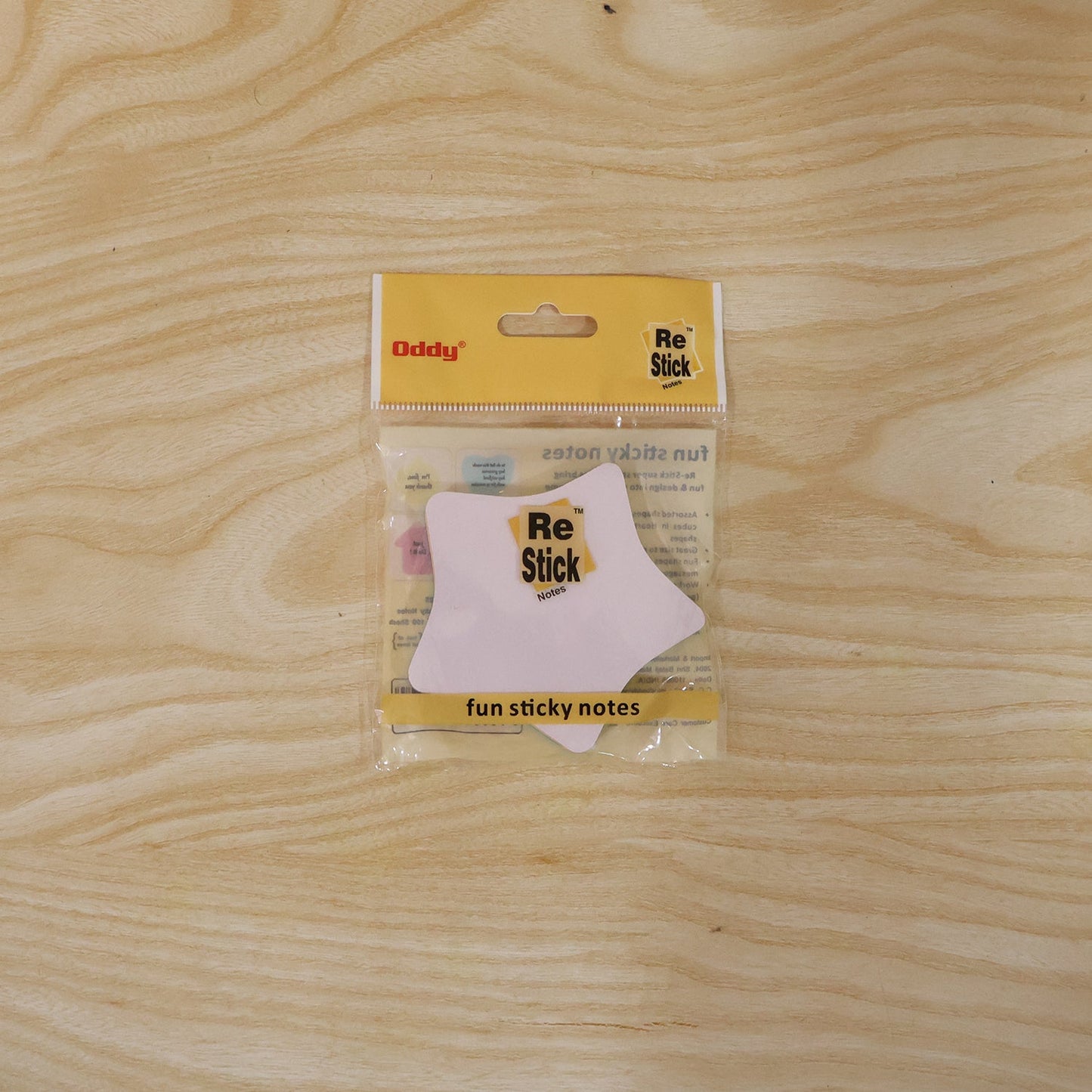 Cute star sticky notes pad ideal for desk and bulletin boards
