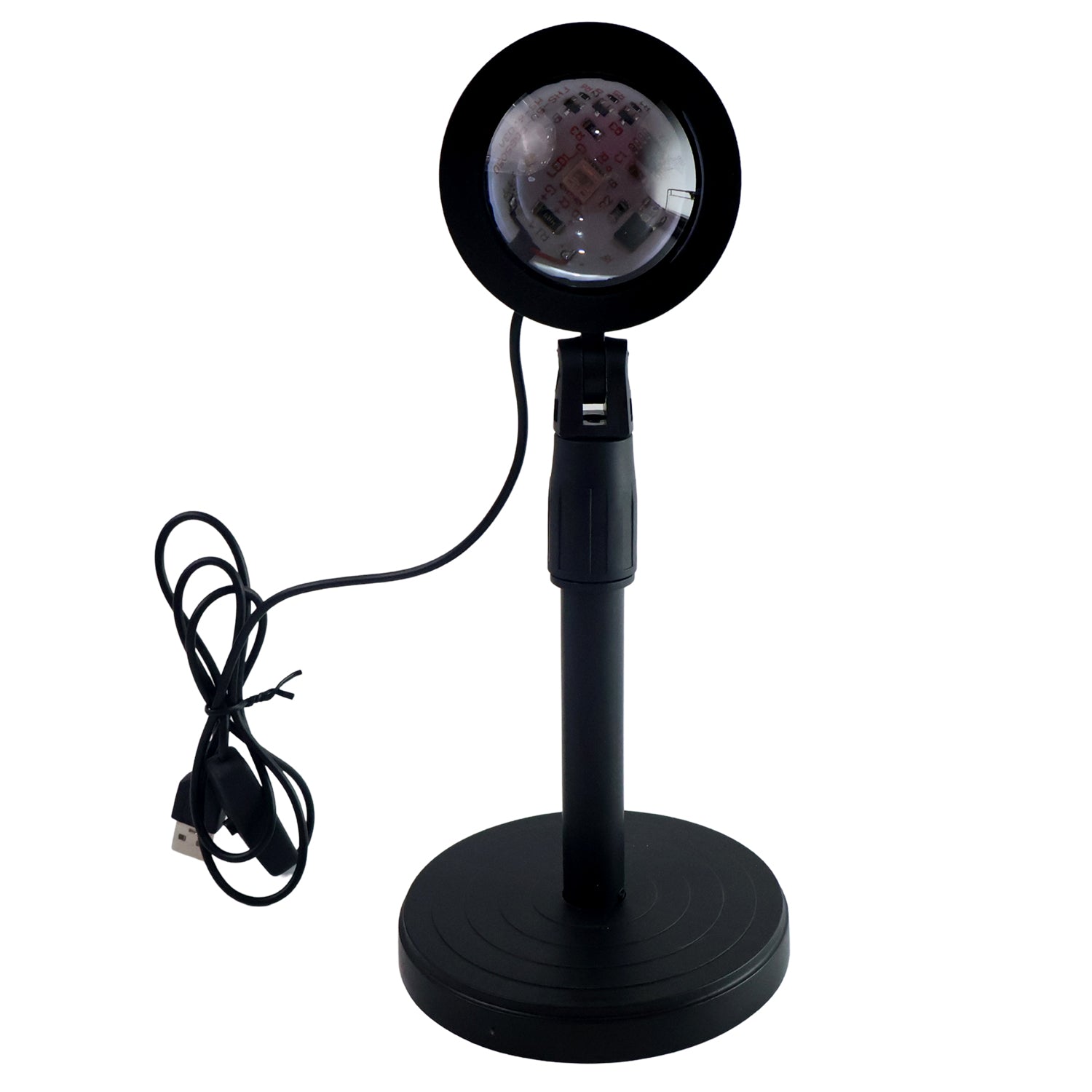 Sunset Projection Lamp demonstrating its 360-degree rotation capability.