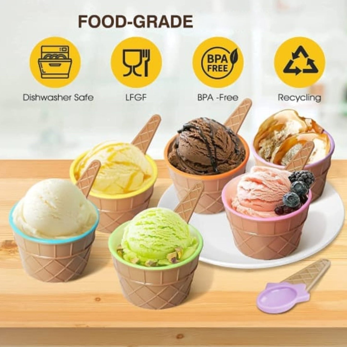 The Jiaqi ice cream set displayed inside its product box.