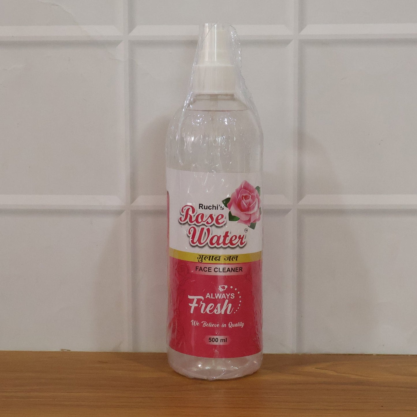 Daily use rose water facial mist for skin hydration