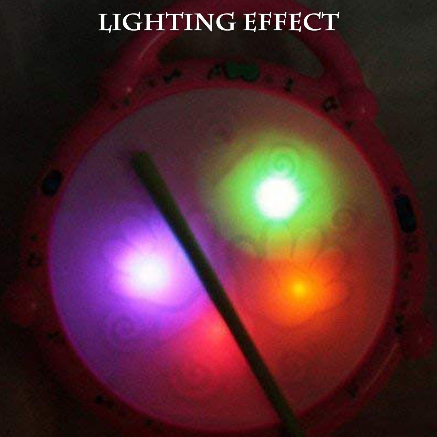 Top view of the musical Flash Drum Toy, highlighting its integrated light and sound functions.