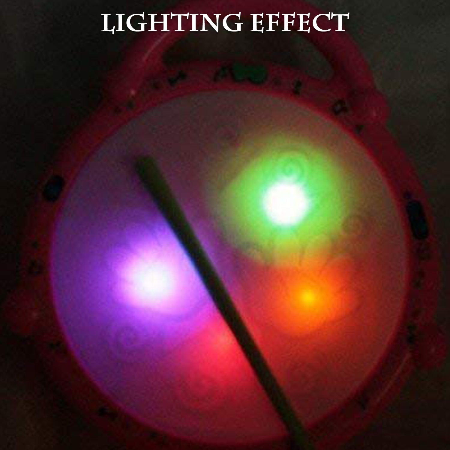 Top view of the musical Flash Drum Toy, highlighting its integrated light and sound functions.