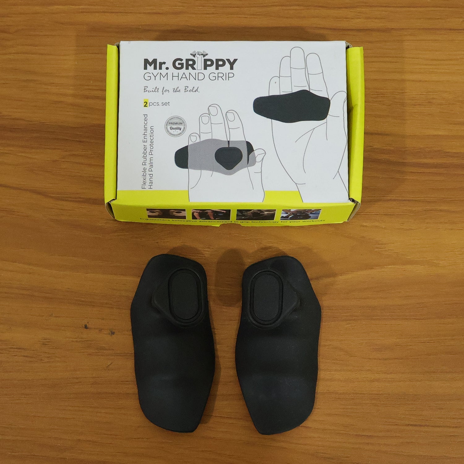 Weightlifting grip support pads enhancing workout efficiency