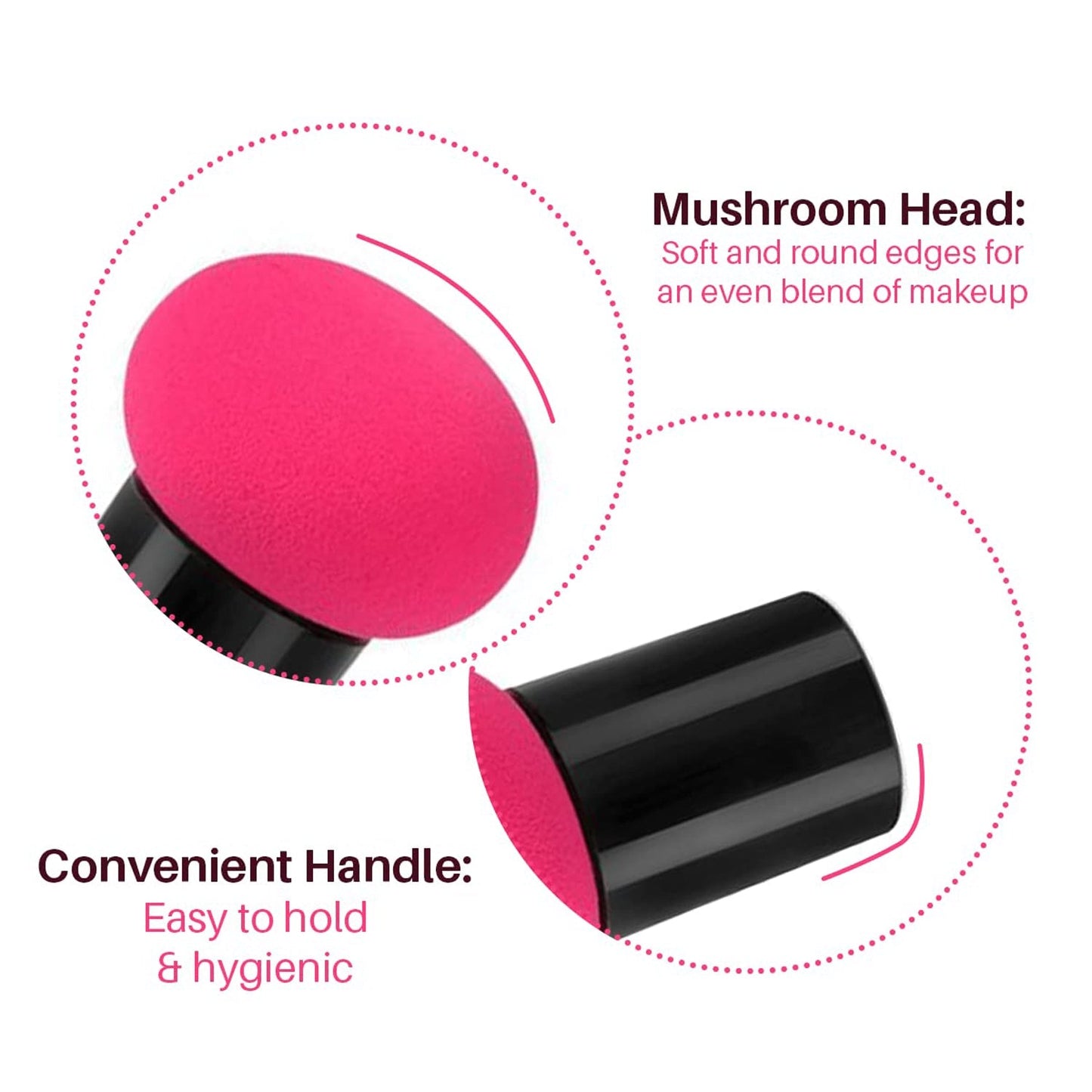 Makeup sponge puff usage demonstration for smooth blending