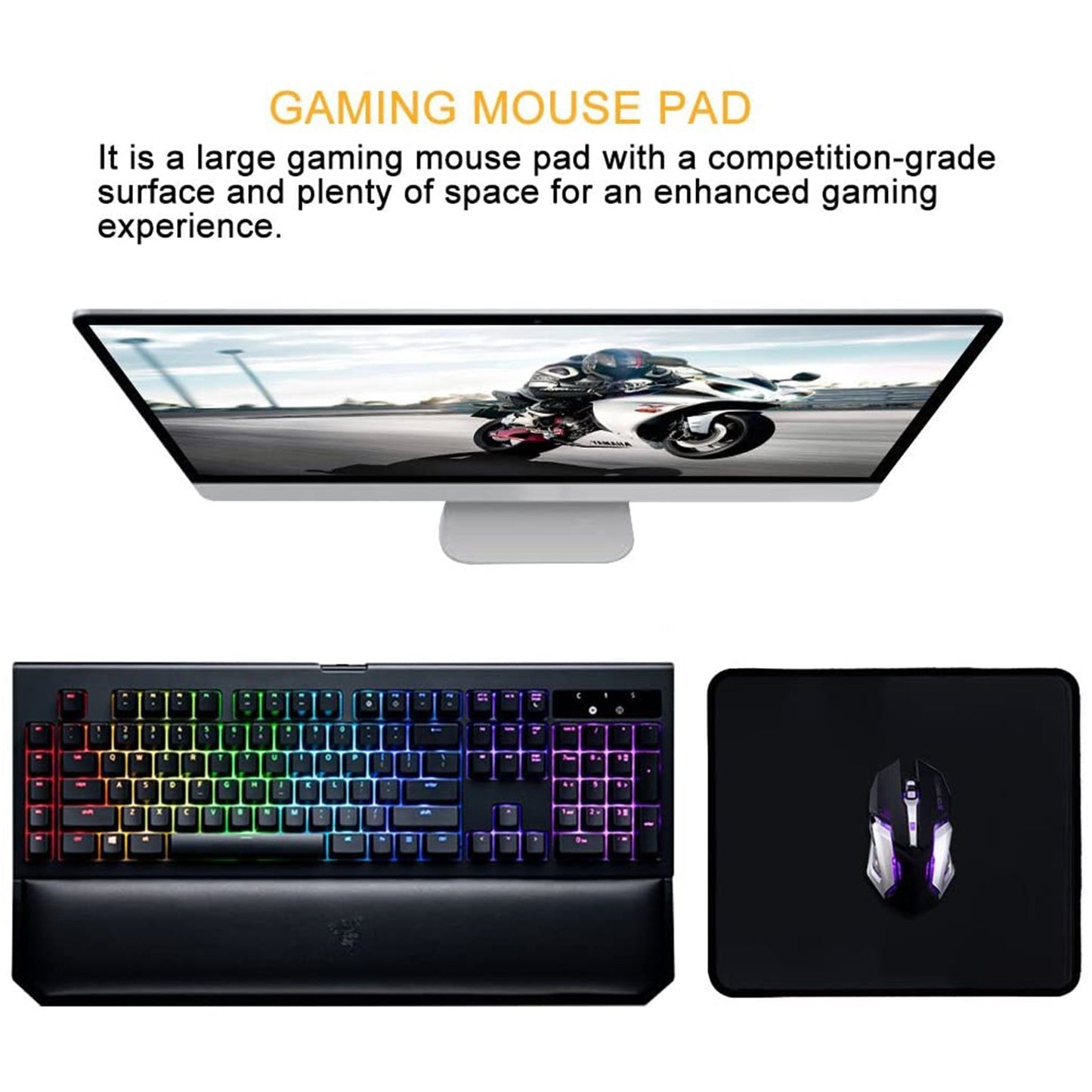 Minimalistic mouse pad design, enhancing overall computer mouse usage.