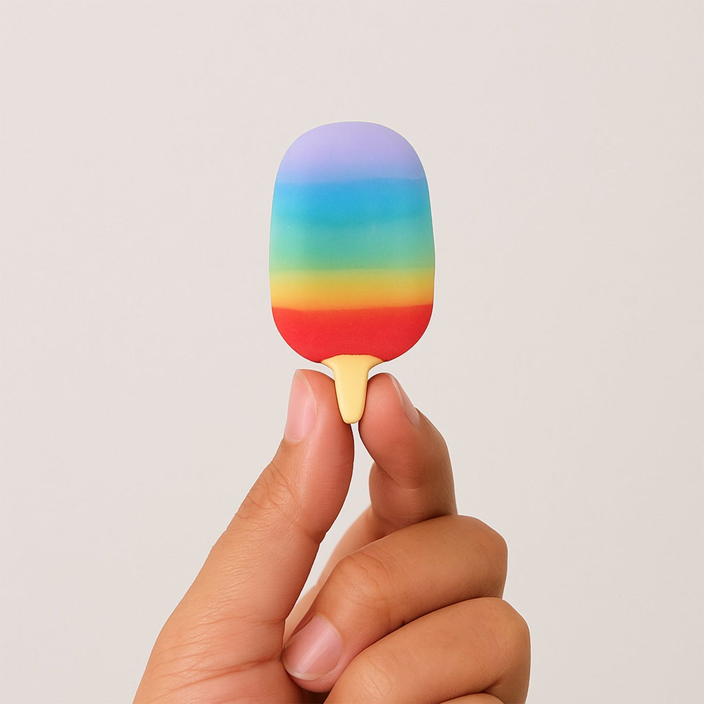 Set of two jelly popsicle erasers presented in their colorful packaging.