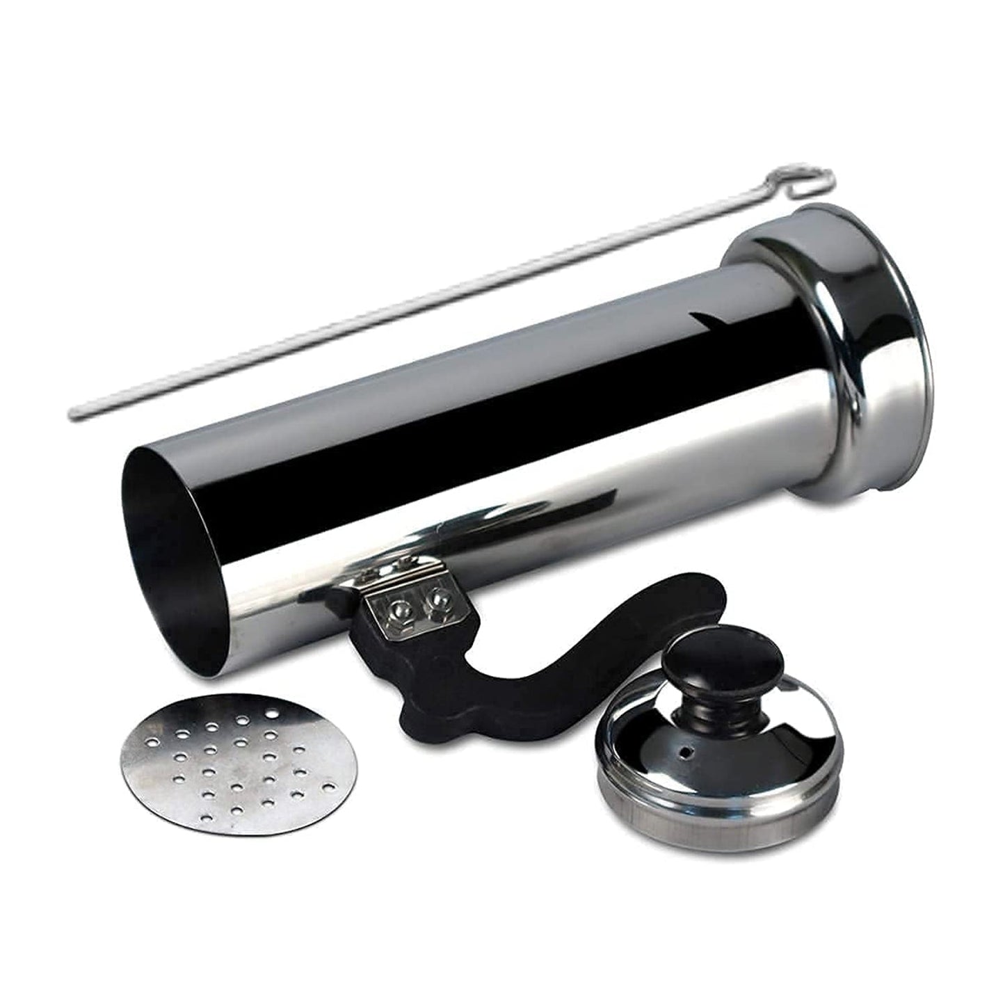 All components of the durable stainless steel Puttu Maker laid out.