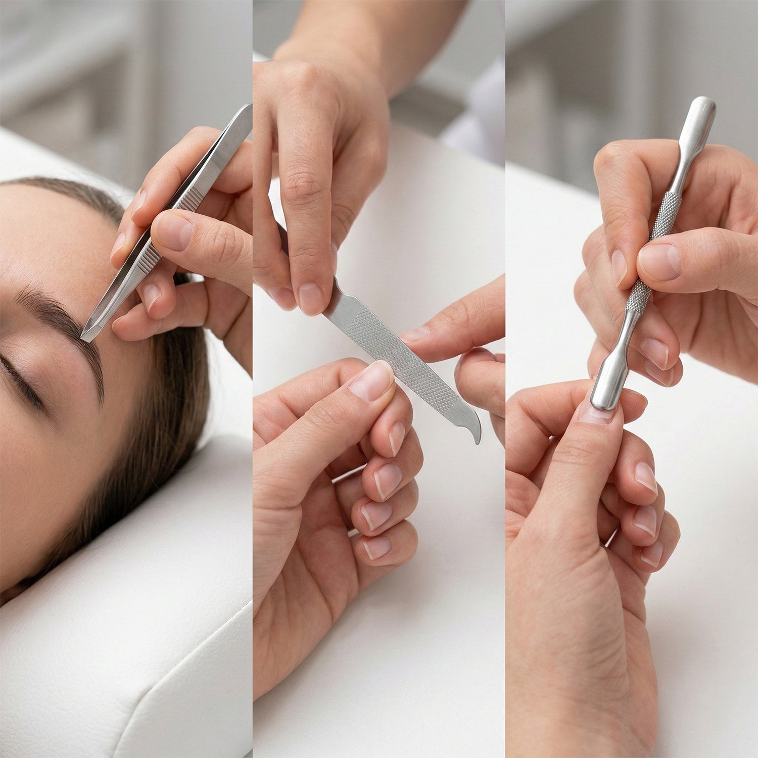 Compact manicure kit in stylish case