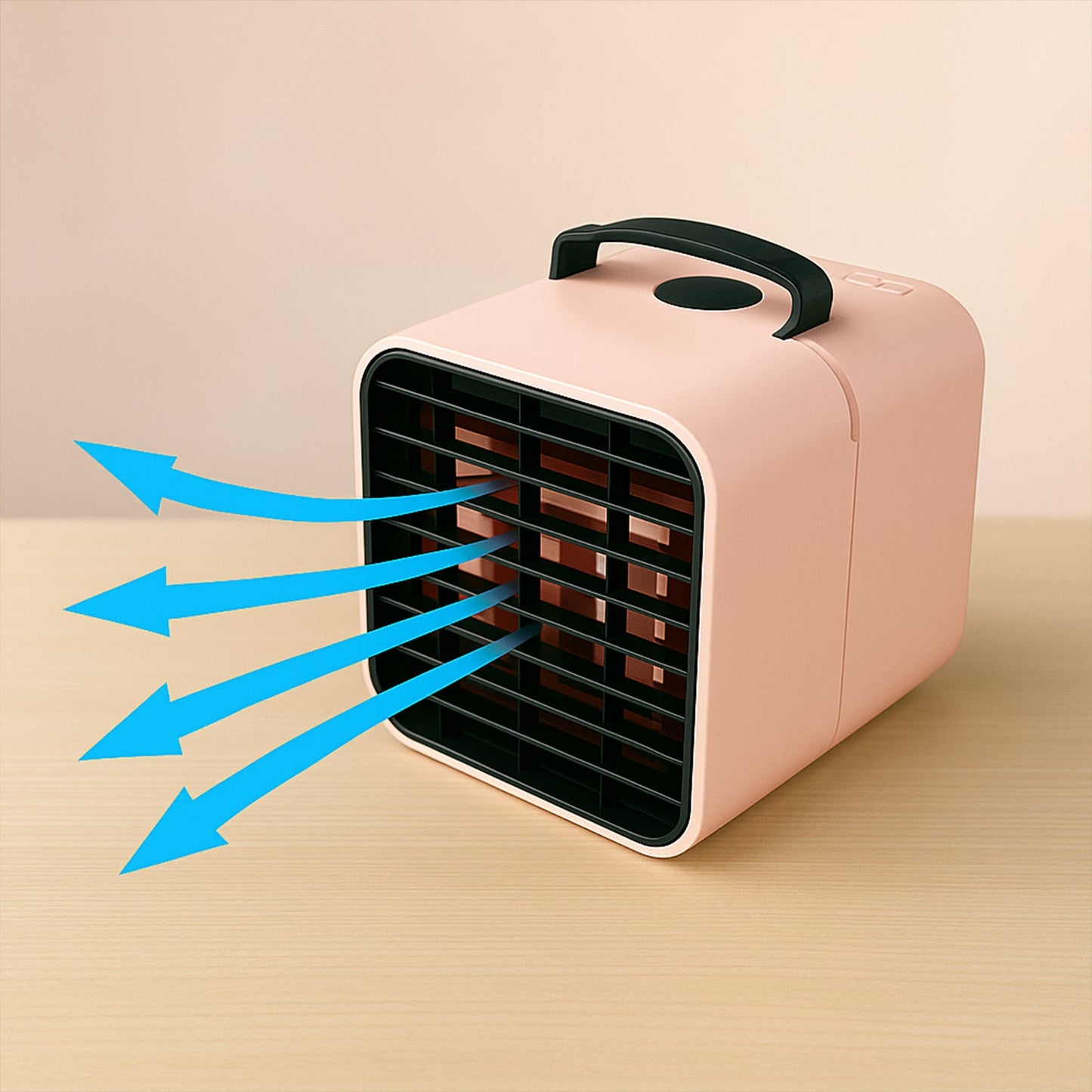 USB powered mini air cooler fan for desk or bedside