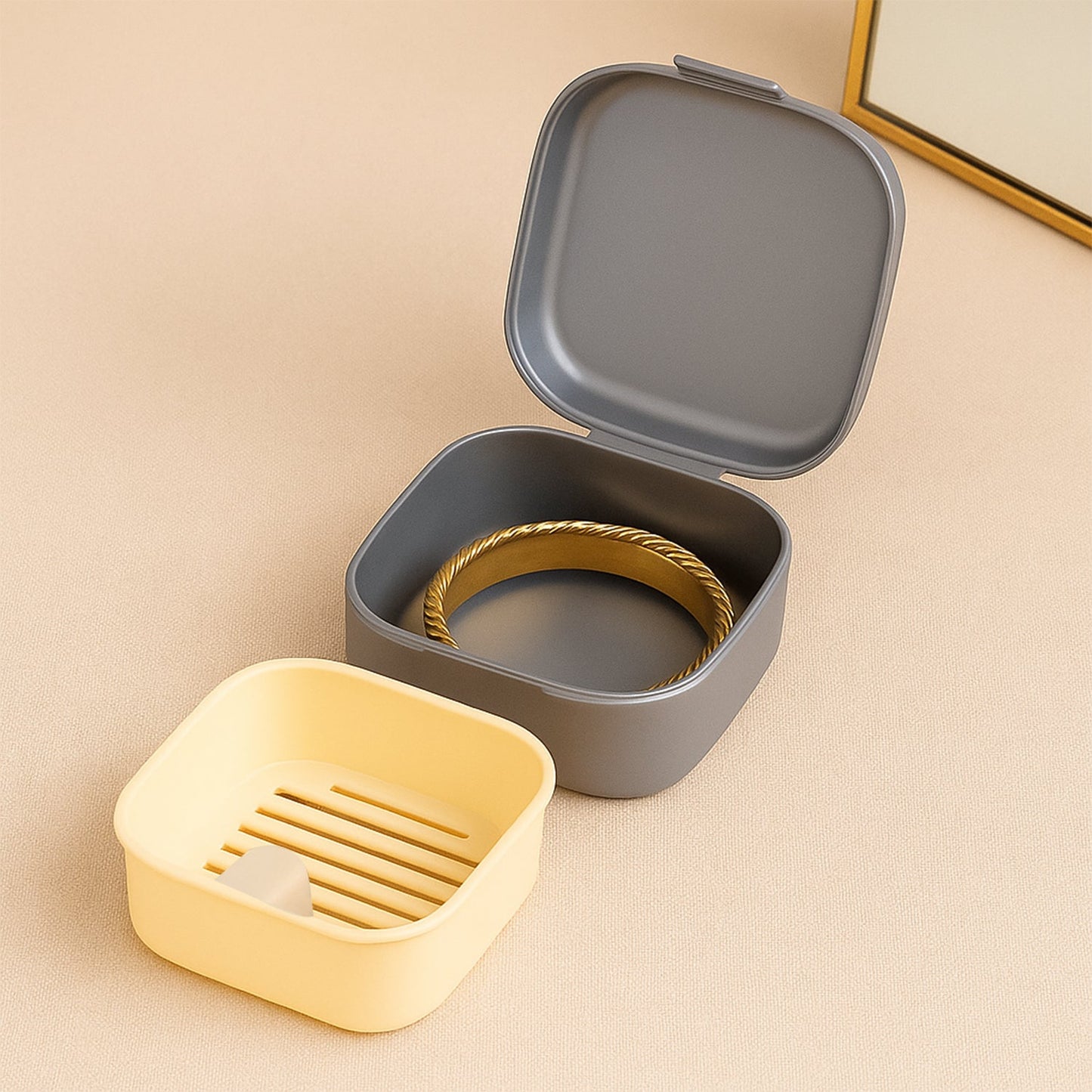 Teeth Storage Box – Hygienic Denture Case with Inner Tray