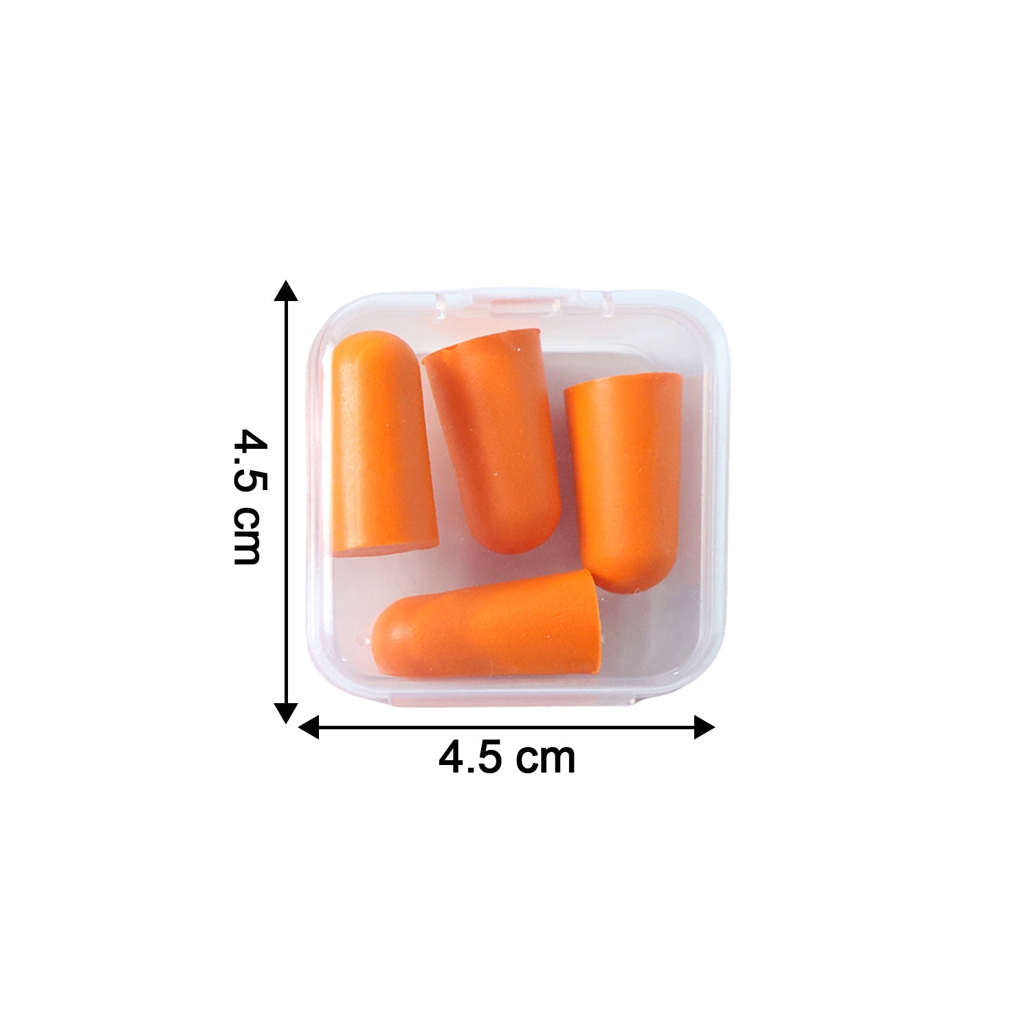 Compact portable noise reduction ear plugs in foam material
