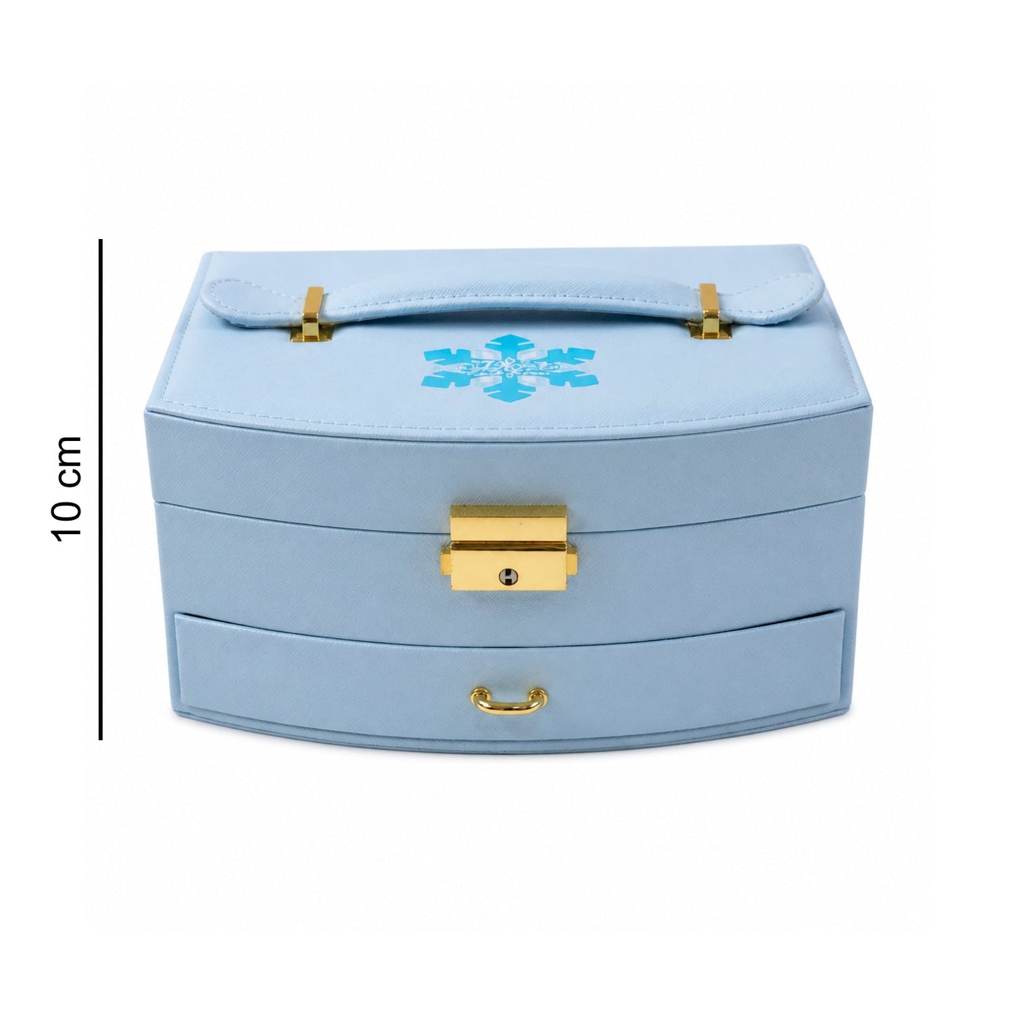 Jewelry box with drawer detail and layered compartments in India
