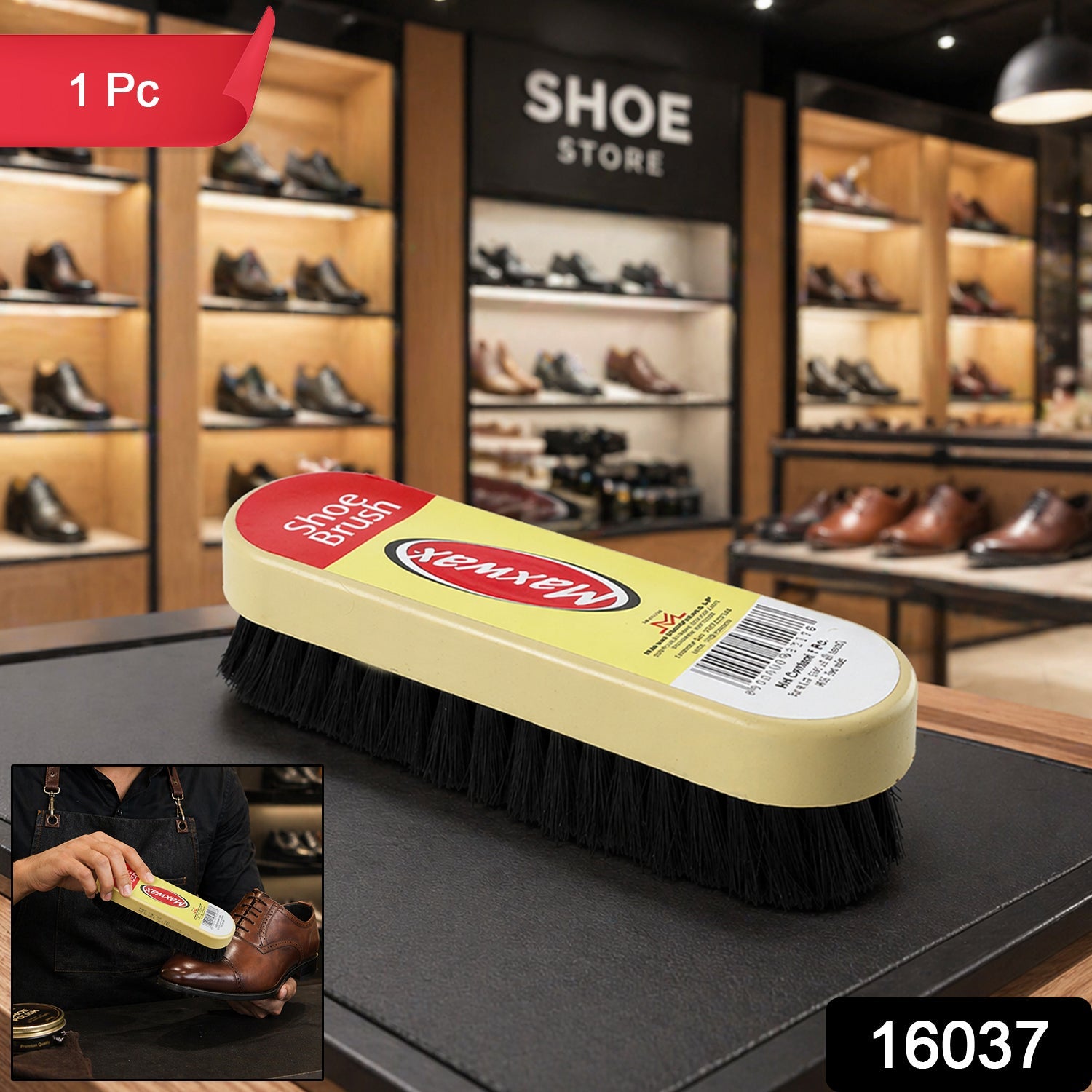 Durable shoe scrub brush for versatile shoe cleaning