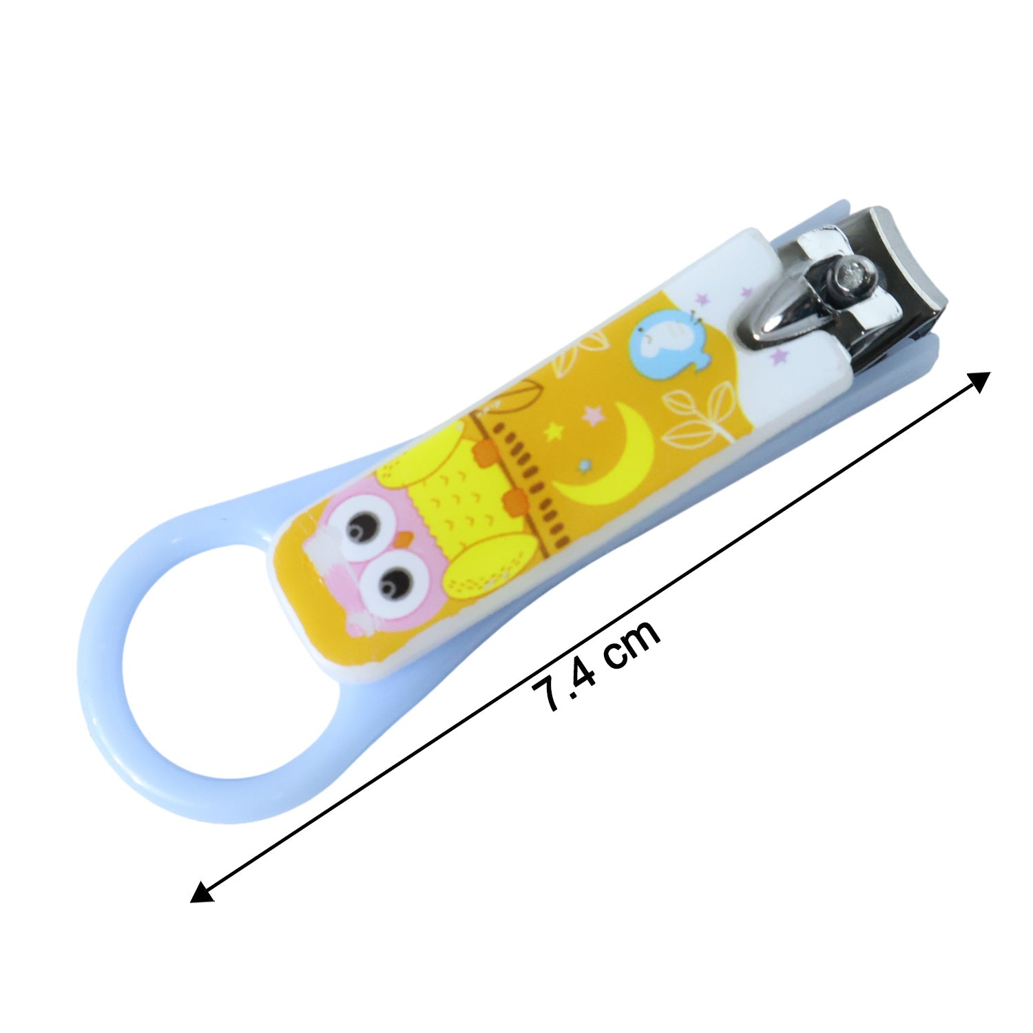 Close-up of baby nail clipper blade for gentle nail trimming