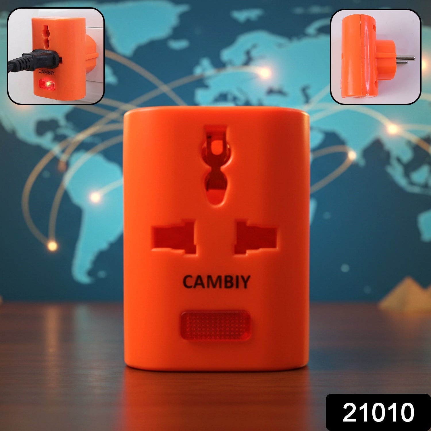 Universal travel plug adapter for multiple device compatibility
