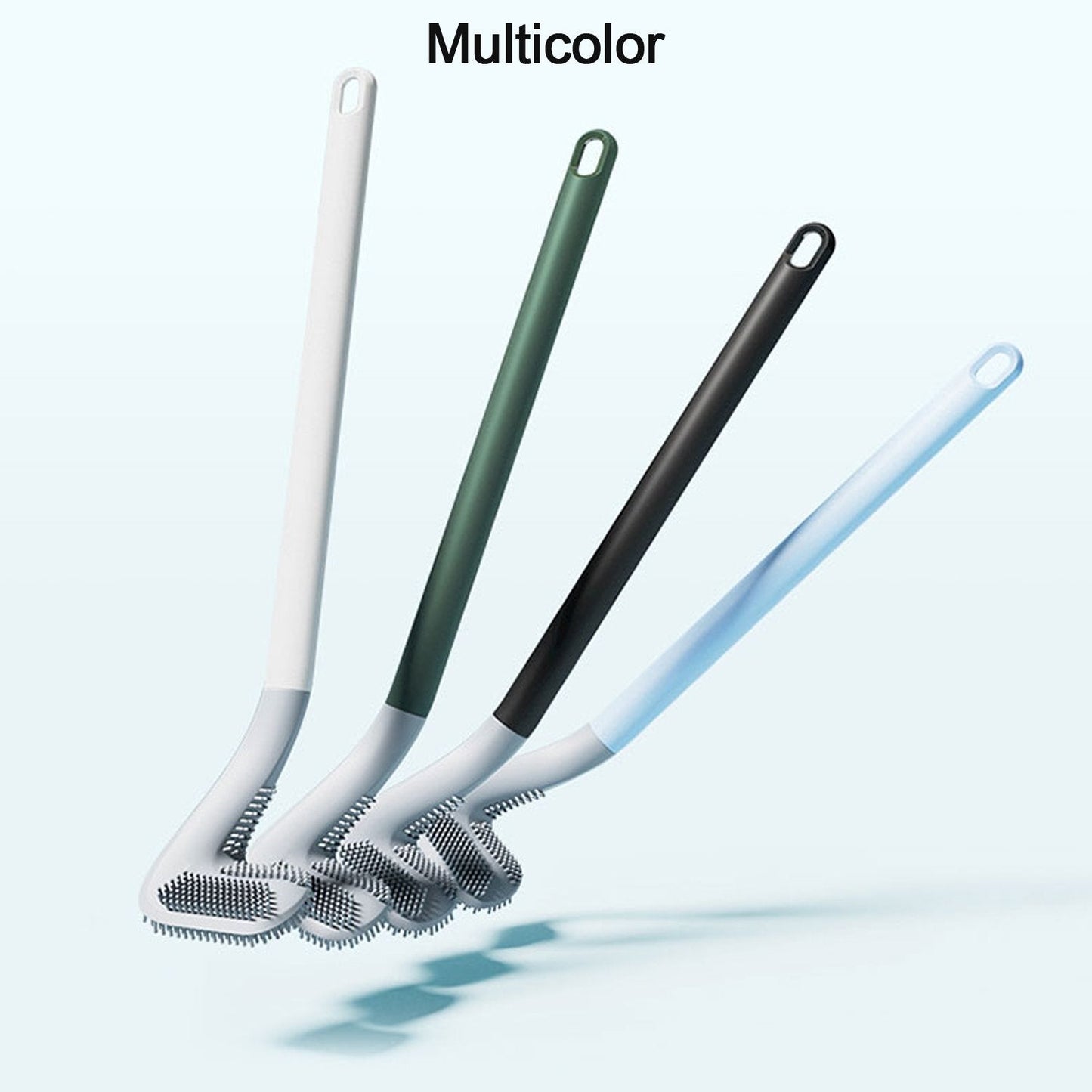 Golf toilet brush ready for efficient bathroom cleaning.