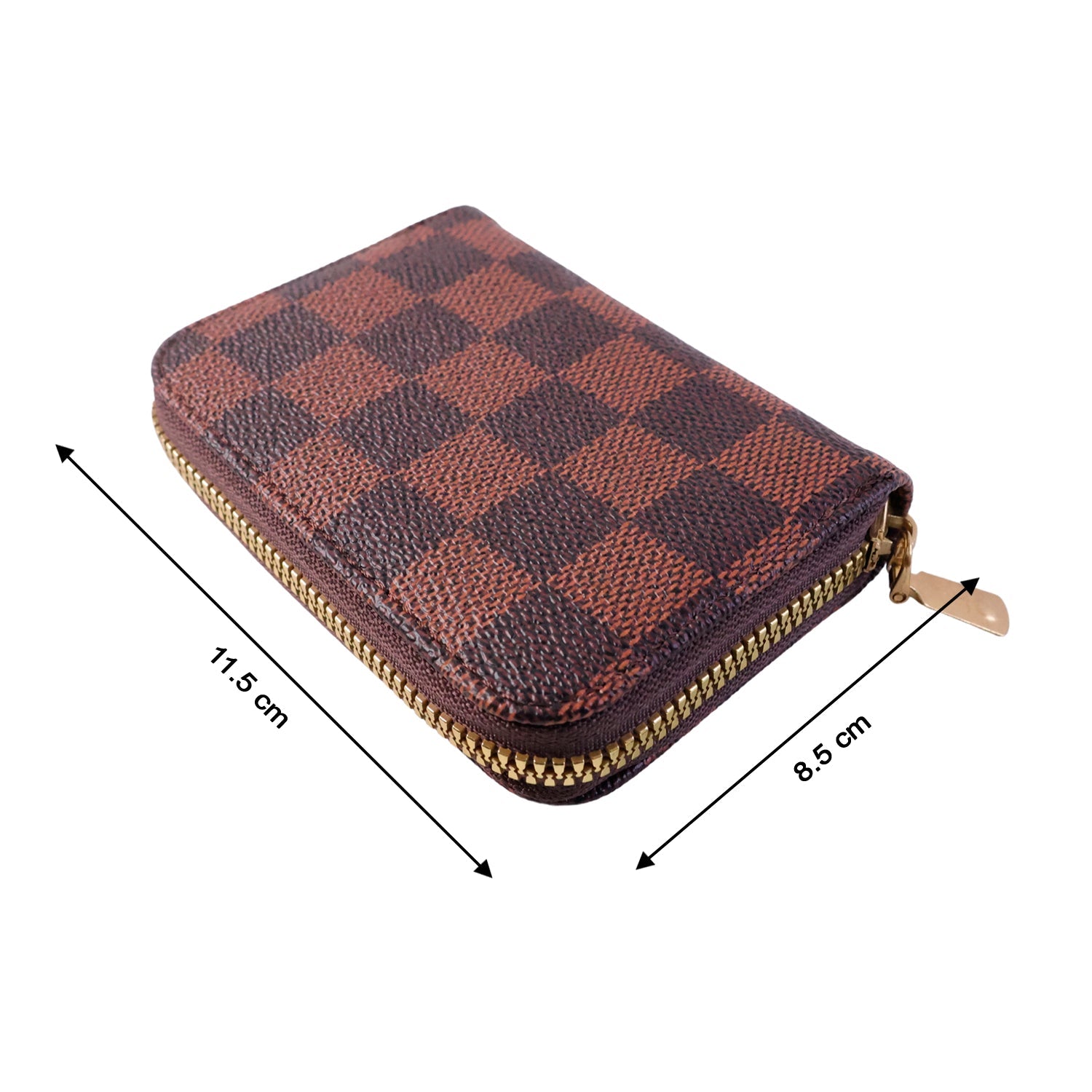 Secure zip card organizer wallet with multiple slots