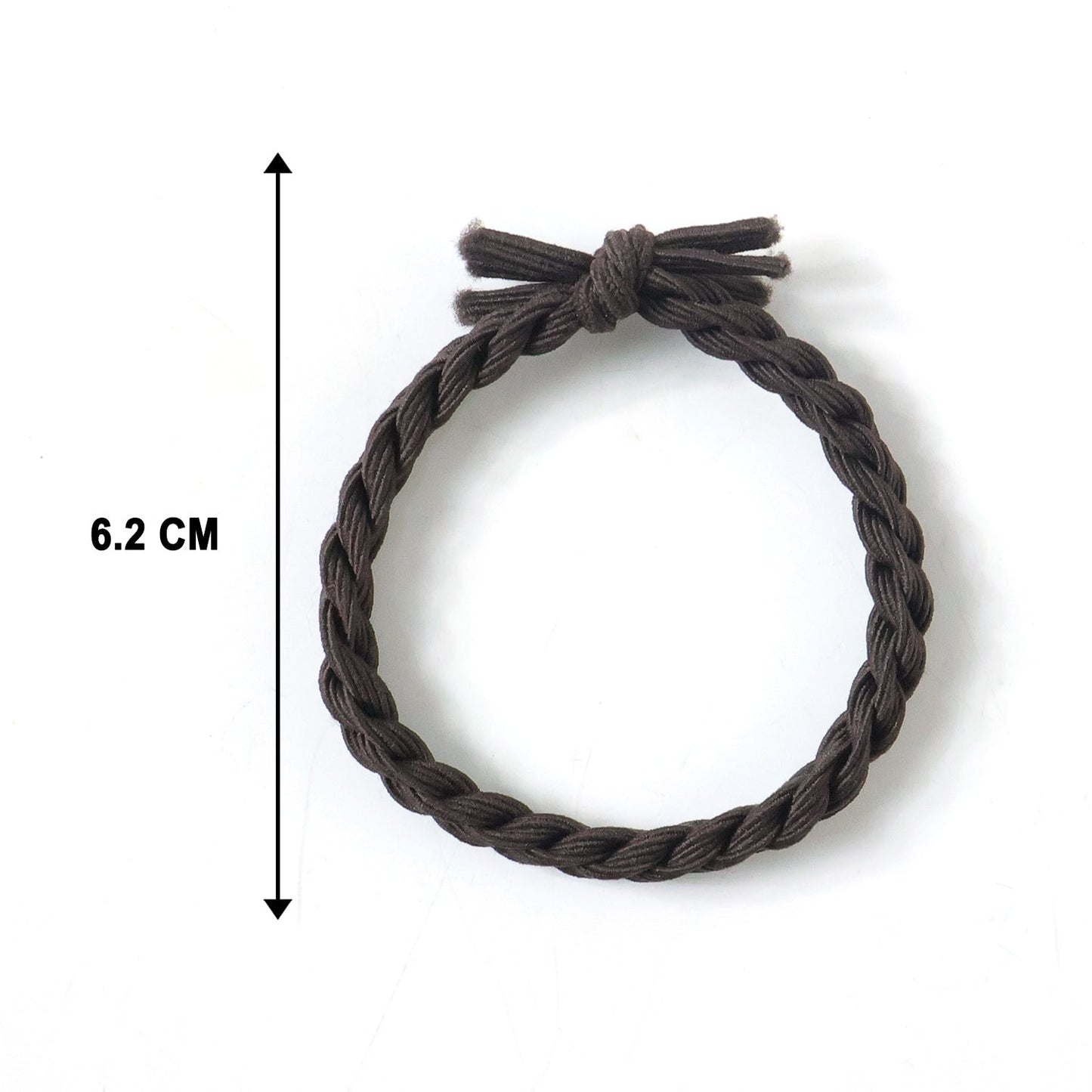 Lightweight braided elastic hair ties for everyday casual, sports, and gym use