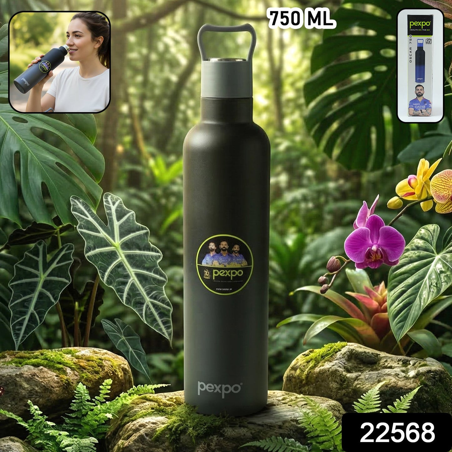 Travel-ready thermal bottle for hot and cold beverages