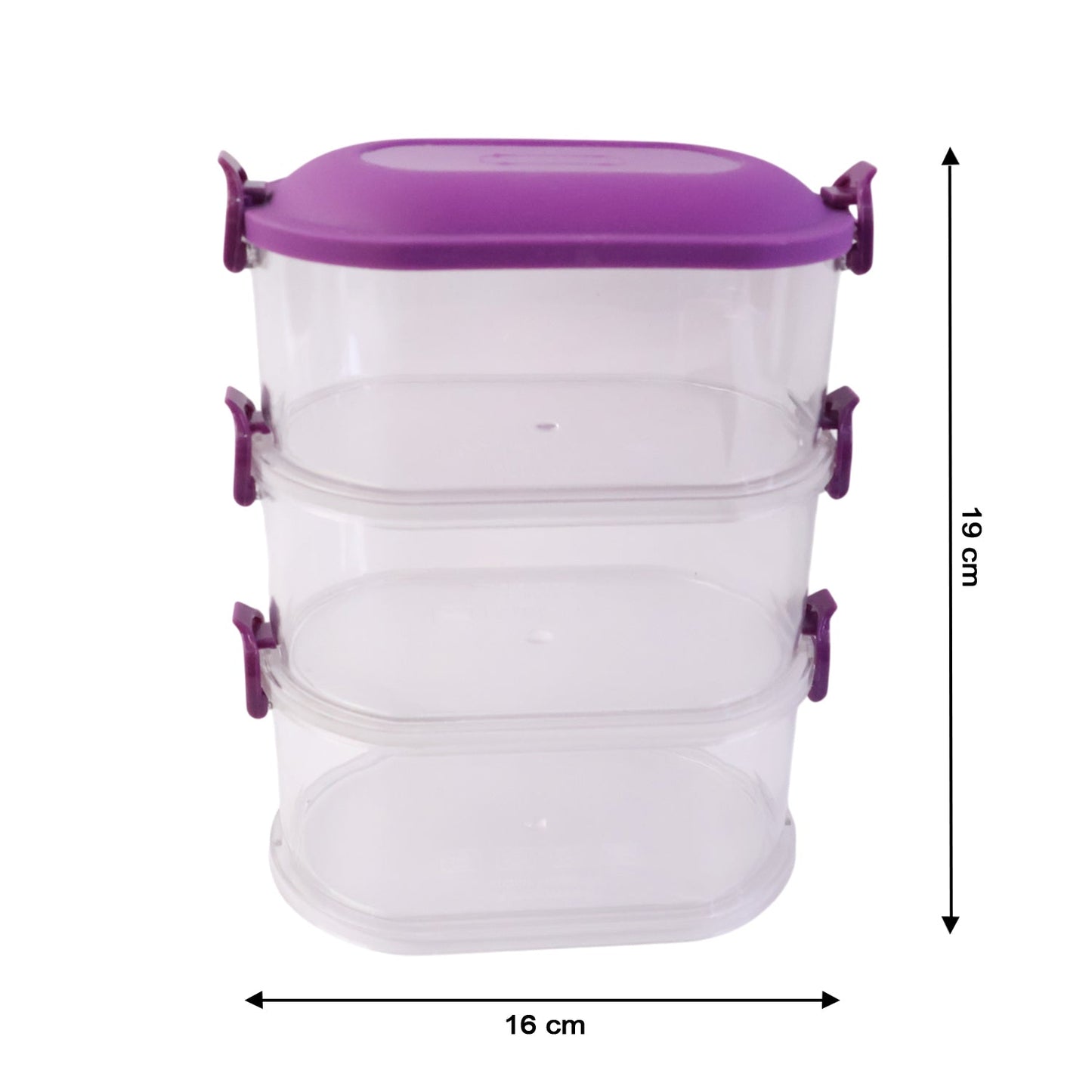 Airtight locked food storage container for keeping food fresh