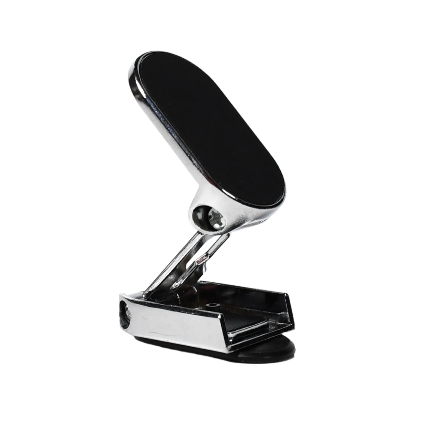 Side view of the 360° rotating magnetic car phone holder securely mounted.
