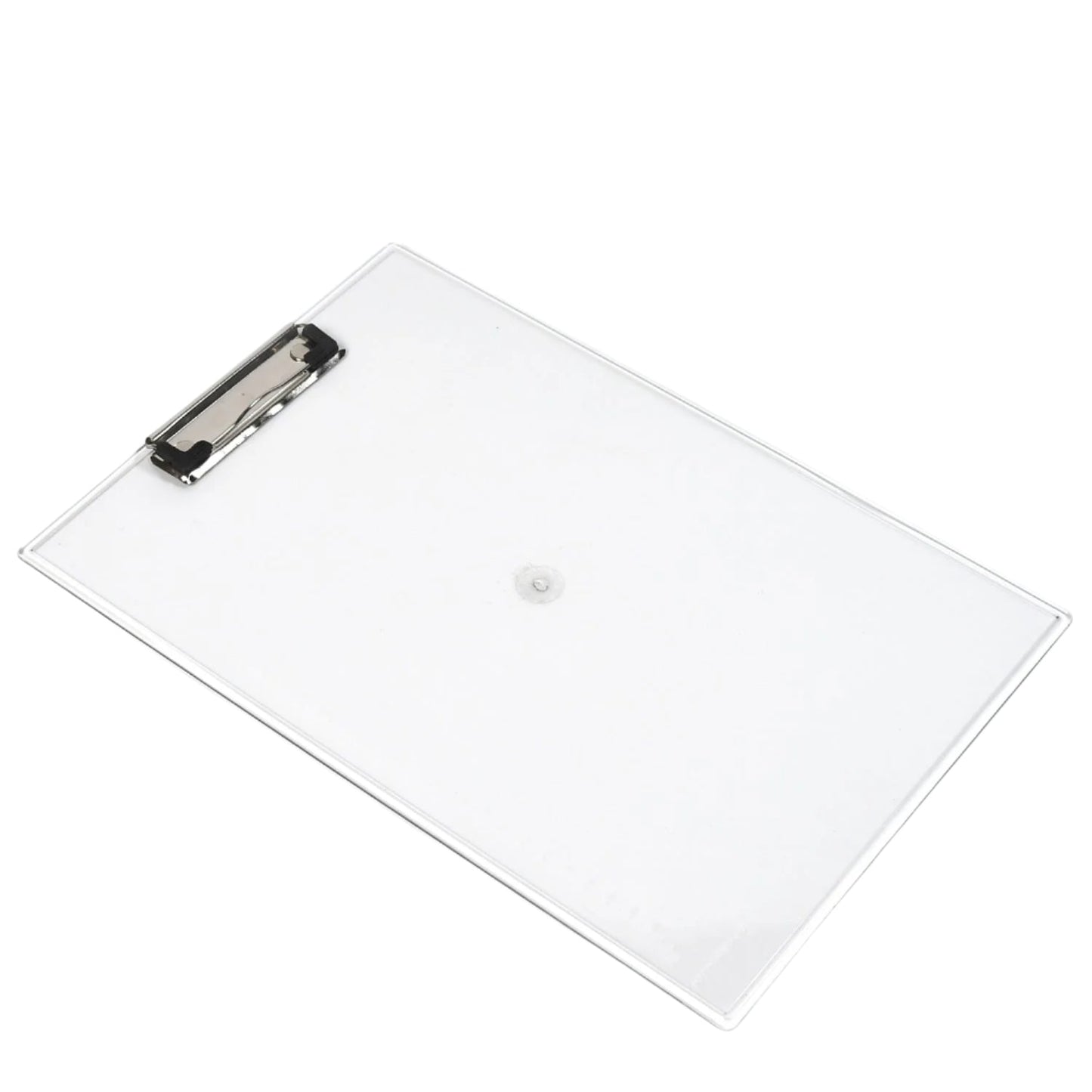 Student using a transparent exam pad for writing during an exam.