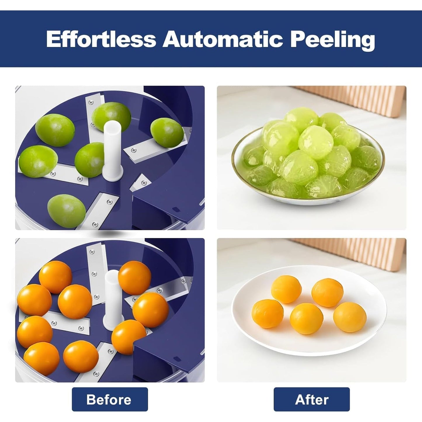 Ergonomic handle design on fruit and vegetable peeler enhancing grip
