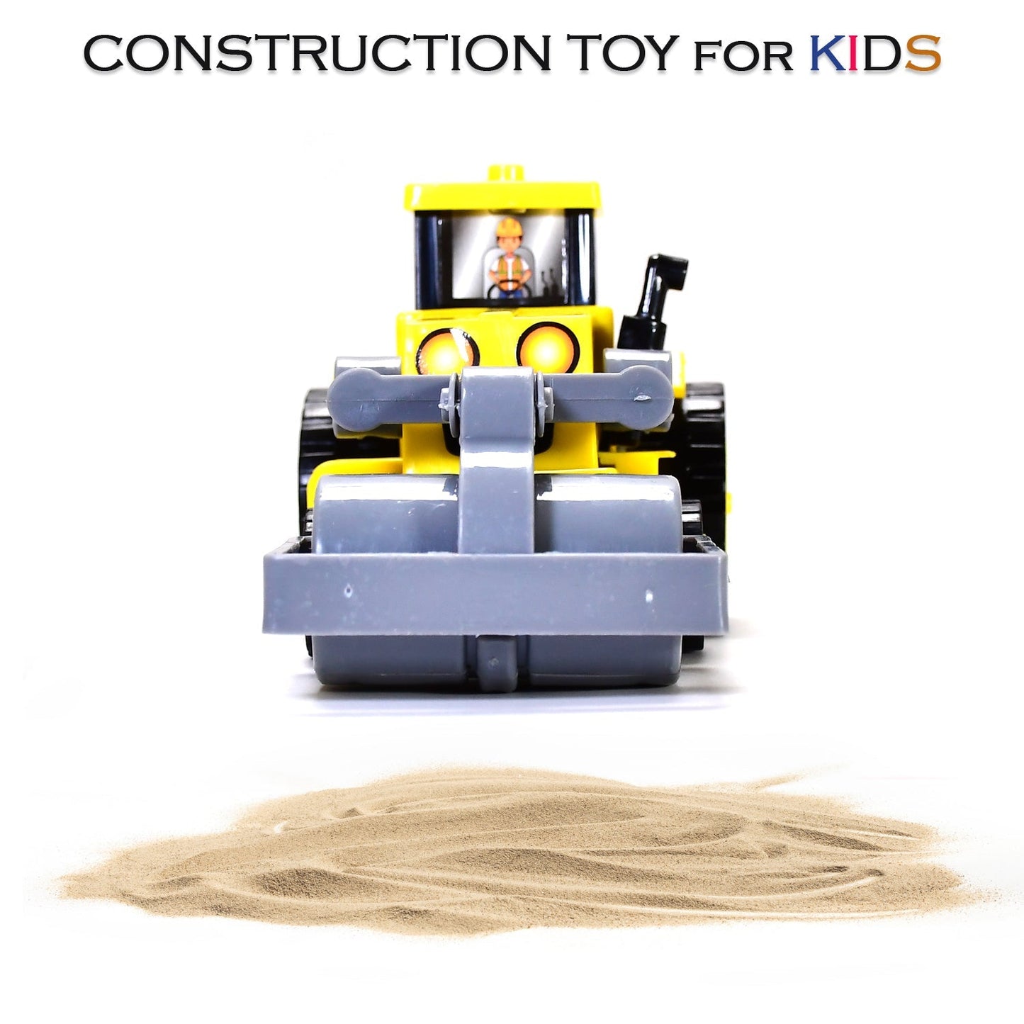 Mini excavator loader demonstrating its scooping and lifting functionality.