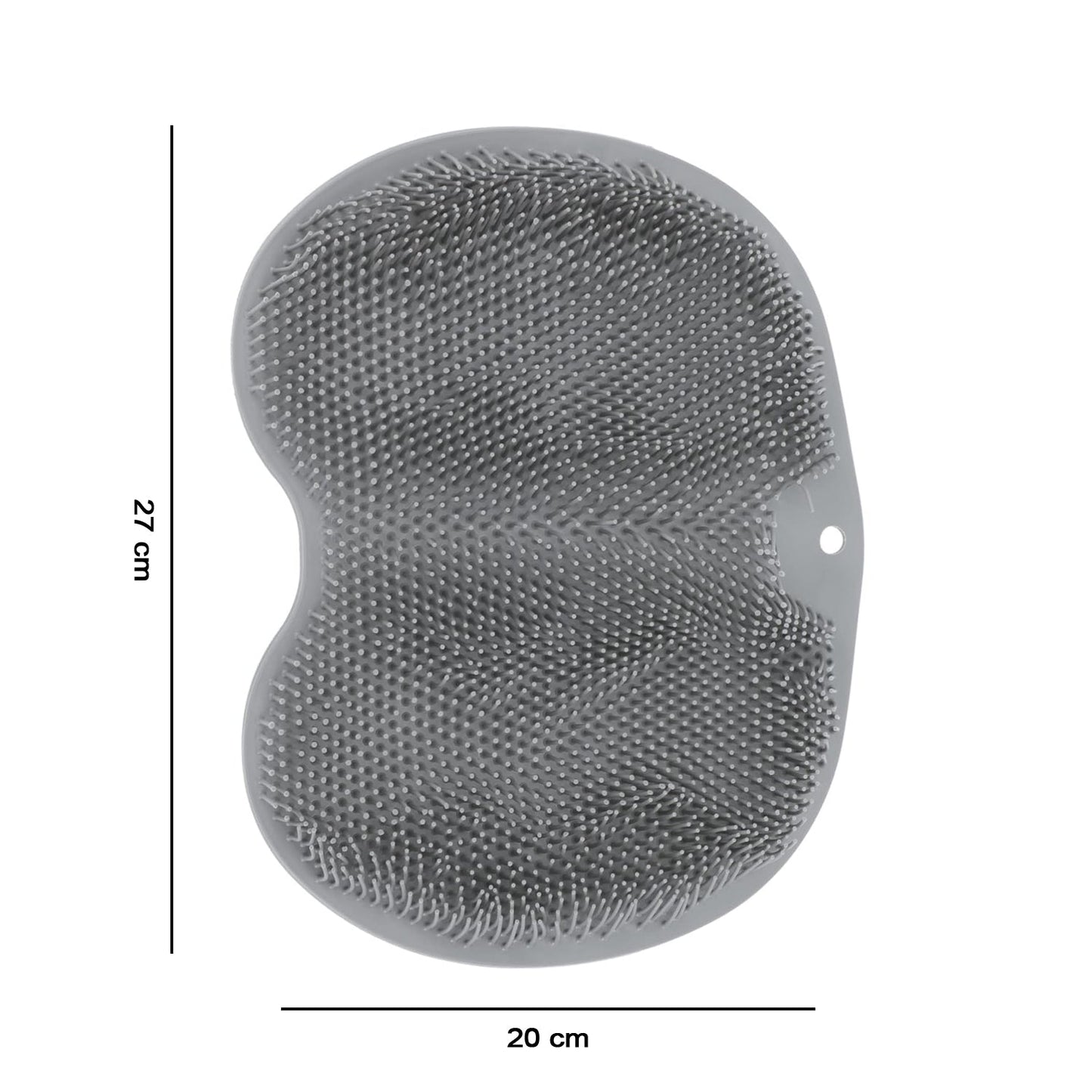 Silicone bathroom foot scrubbing mat detail