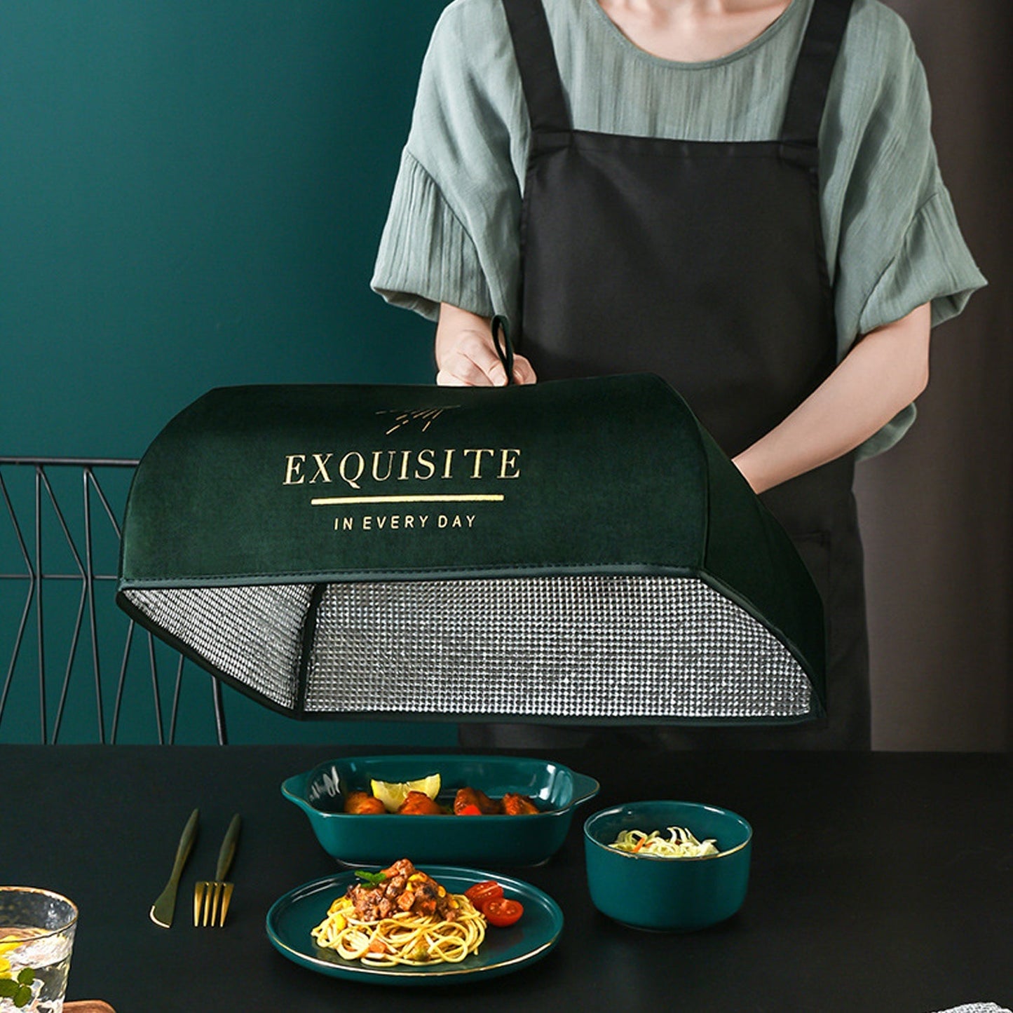 Soft and silky plain velvet material draped for elegant dressmaking.